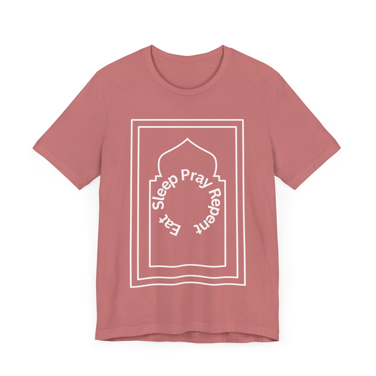 Inspirational Unisex Tee - 'Sleep Pray Repeat' Islamic Clothing