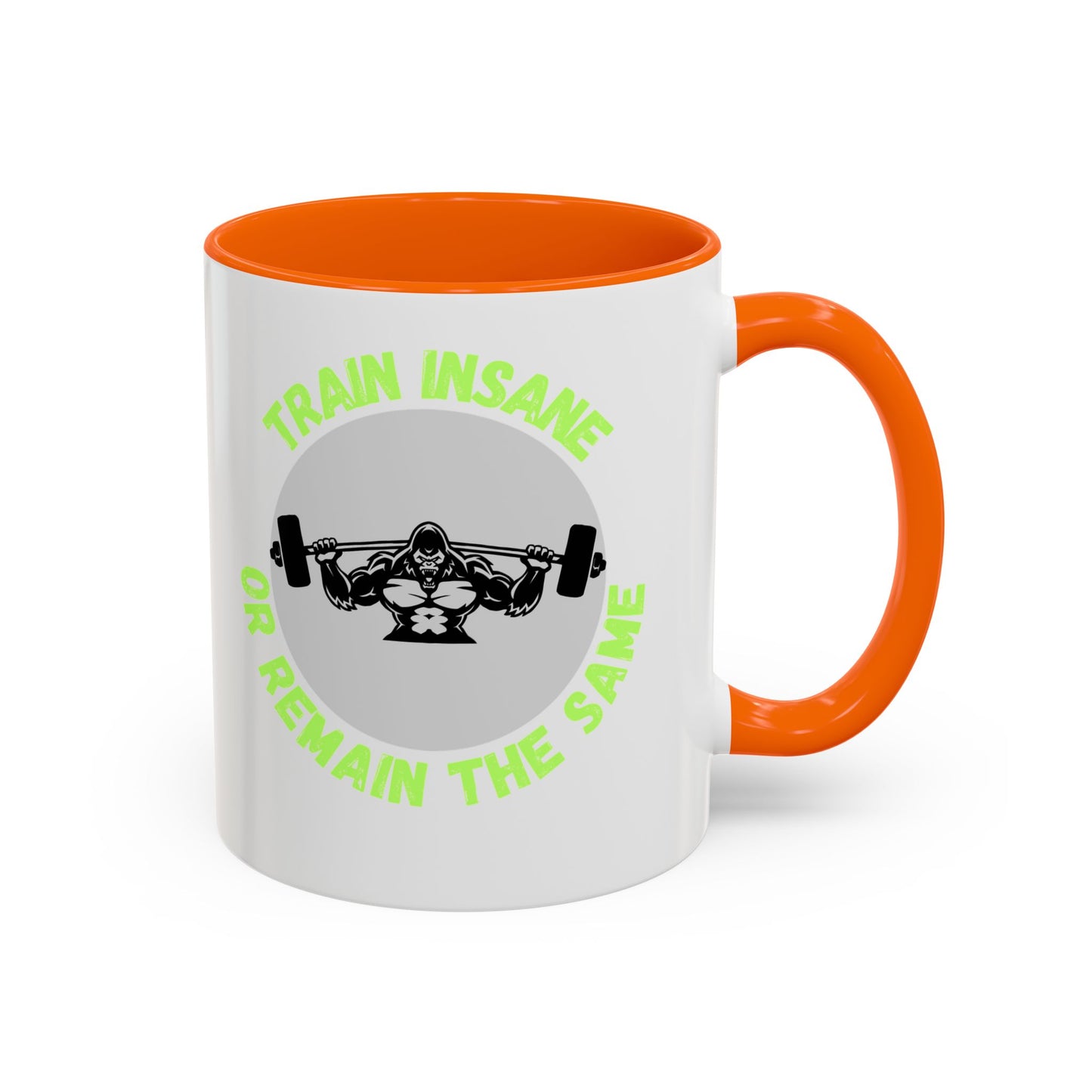 Motivational Fitness Coffee Mug - "Train Insane or Remain the Same" - Perfect Gift for Gym Enthusiasts Humour Joke Gym Mug