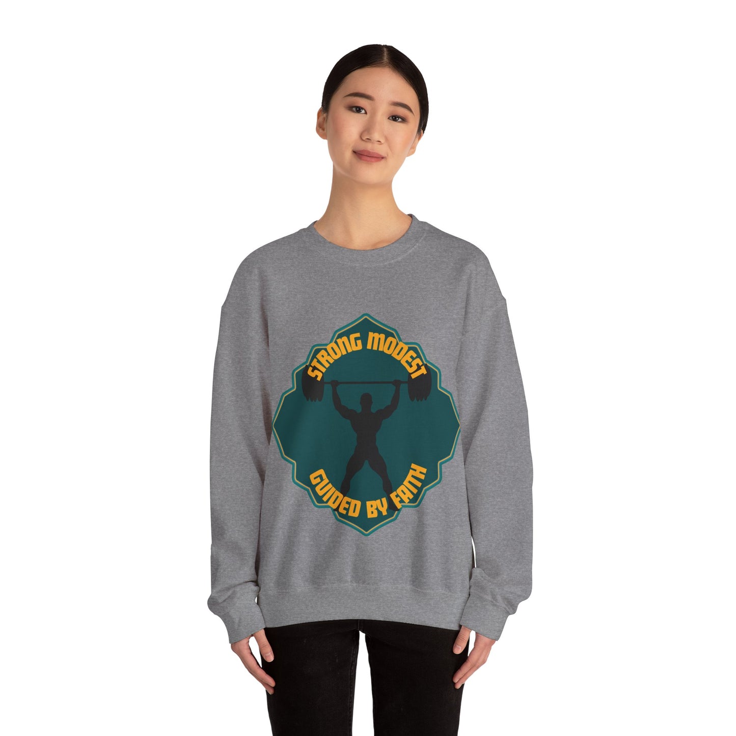 Guided by Faith Unisex Crewneck Sweatshirt - Strong & Modest Apparel Muslim Street Wear Fashion