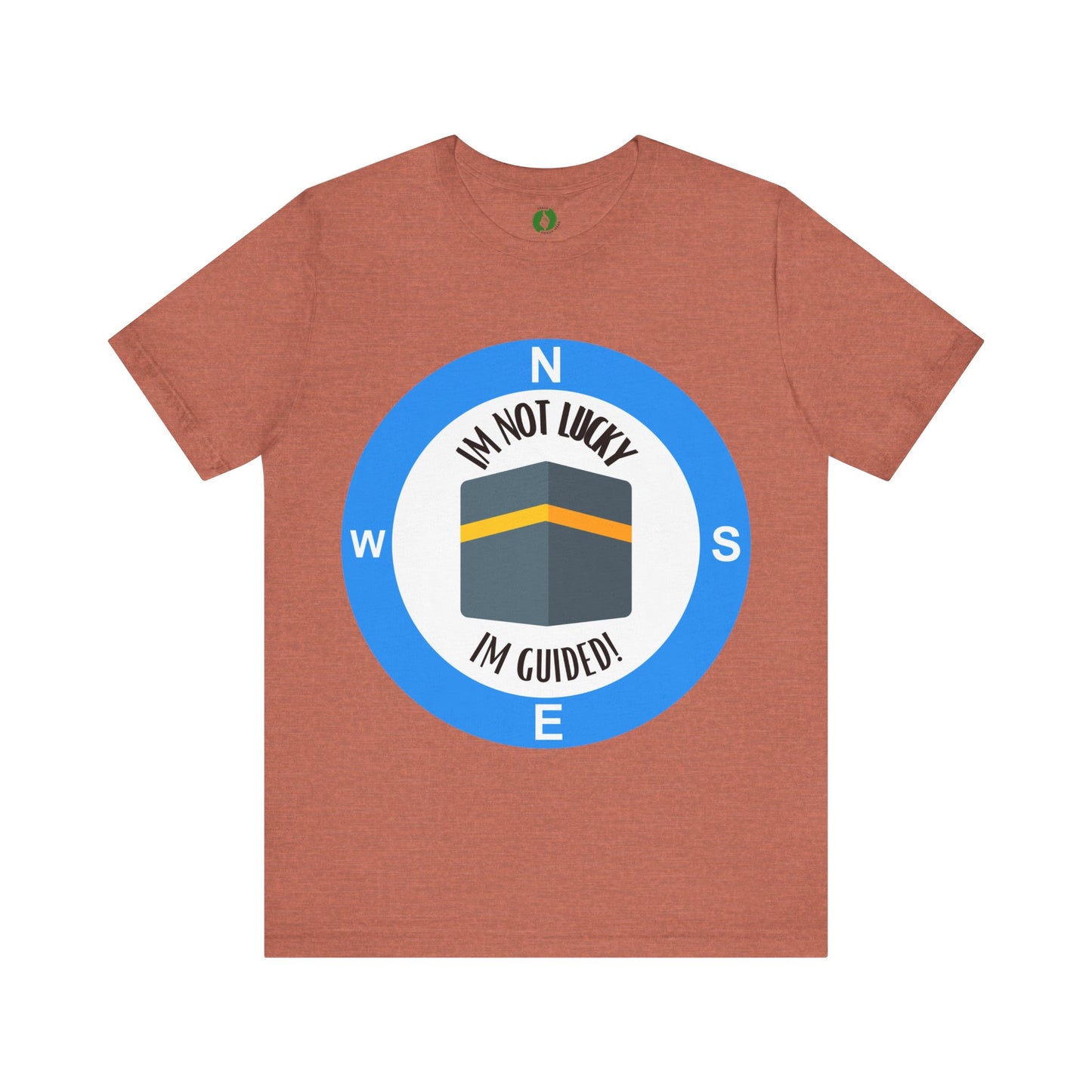 Guided Journey Unisex Jersey Tee - Inspirational Compass Design Halal Fashion T Shirt
