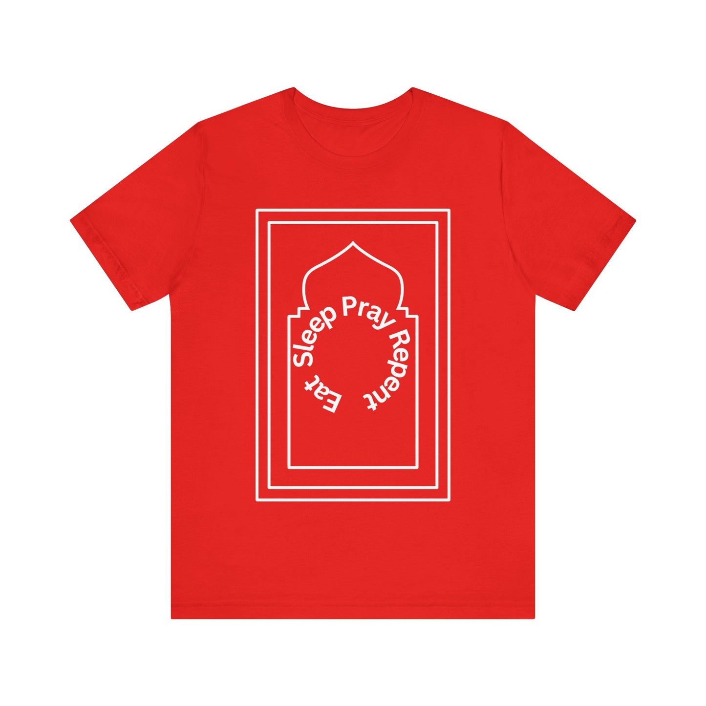 Inspirational Unisex Tee - 'Sleep Pray Repeat' Islamic Clothing