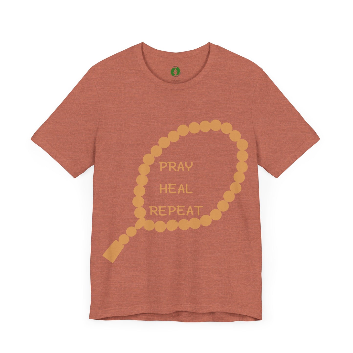 Pray Heal Repeat Unisex Jersey Tee - Inspirational Spiritual Shirt Islamic Street Fashion