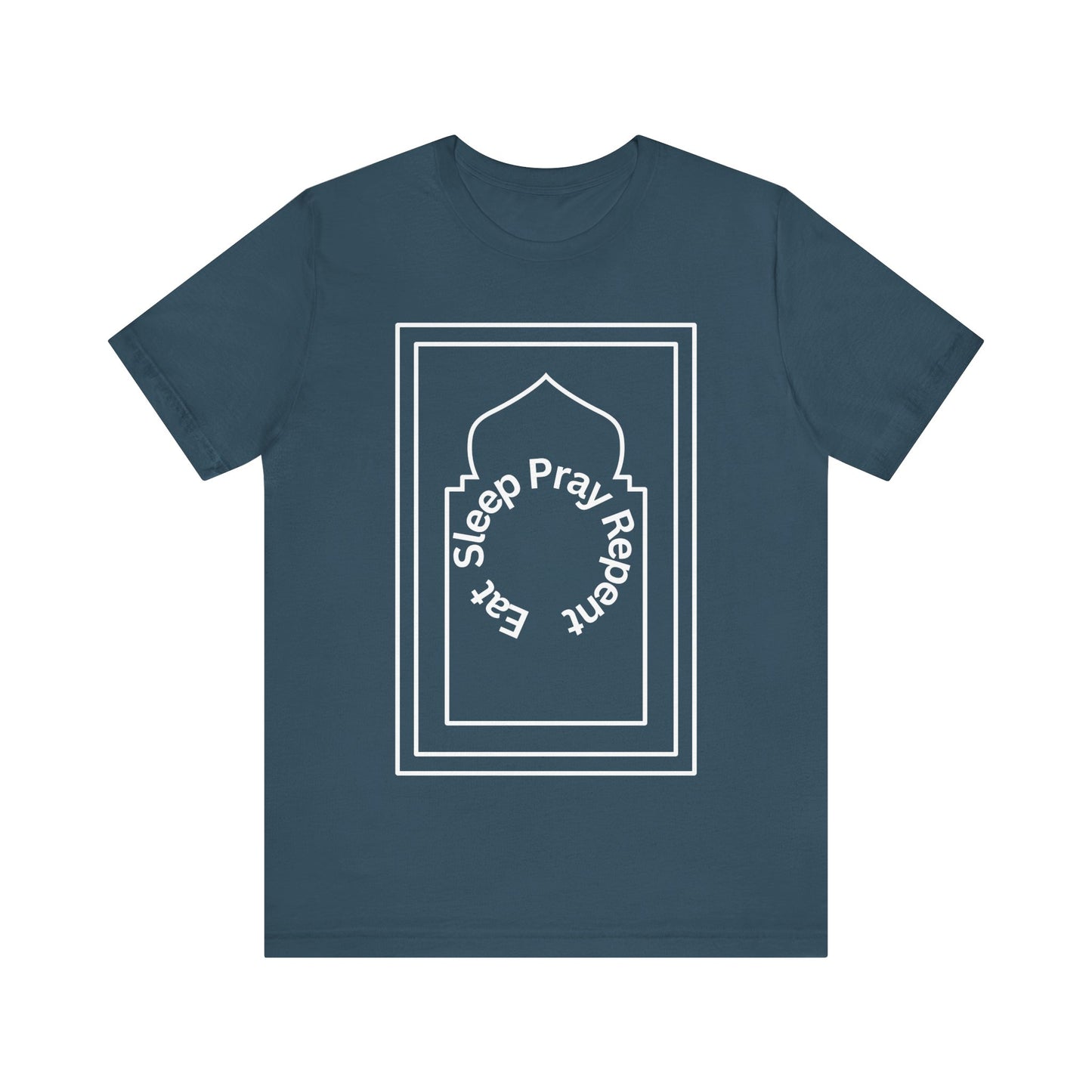 Inspirational Unisex Tee - 'Sleep Pray Repeat' Islamic Clothing
