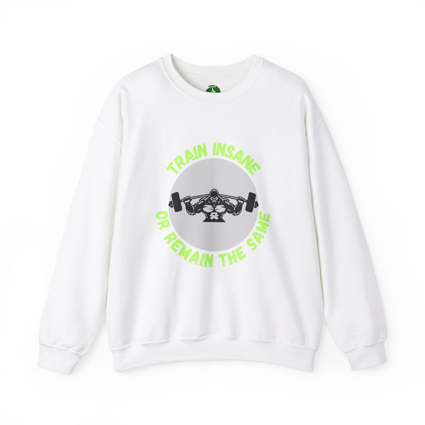 Train Insane Gym Sweatshirt - Unisex Heavy Blend Crewneck Humour Joke Clothing