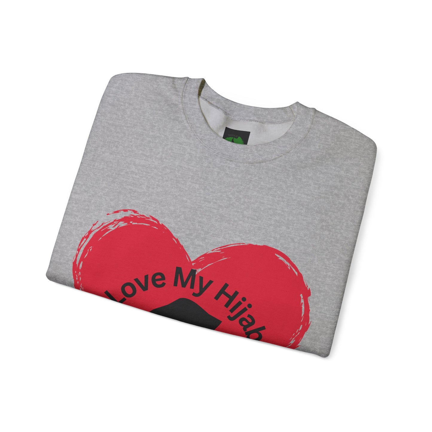 Love My Hijab Heavy Blend Sweatshirt - Unisex Crewneck for Comfort and Style Muslim Women Clothing