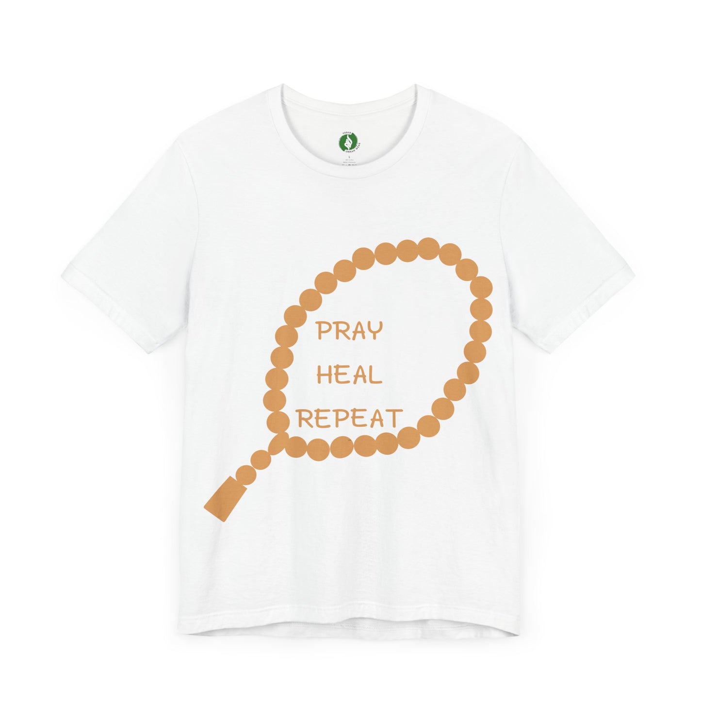 Pray Heal Repeat Unisex Jersey Tee - Inspirational Spiritual Shirt Islamic Street Fashion