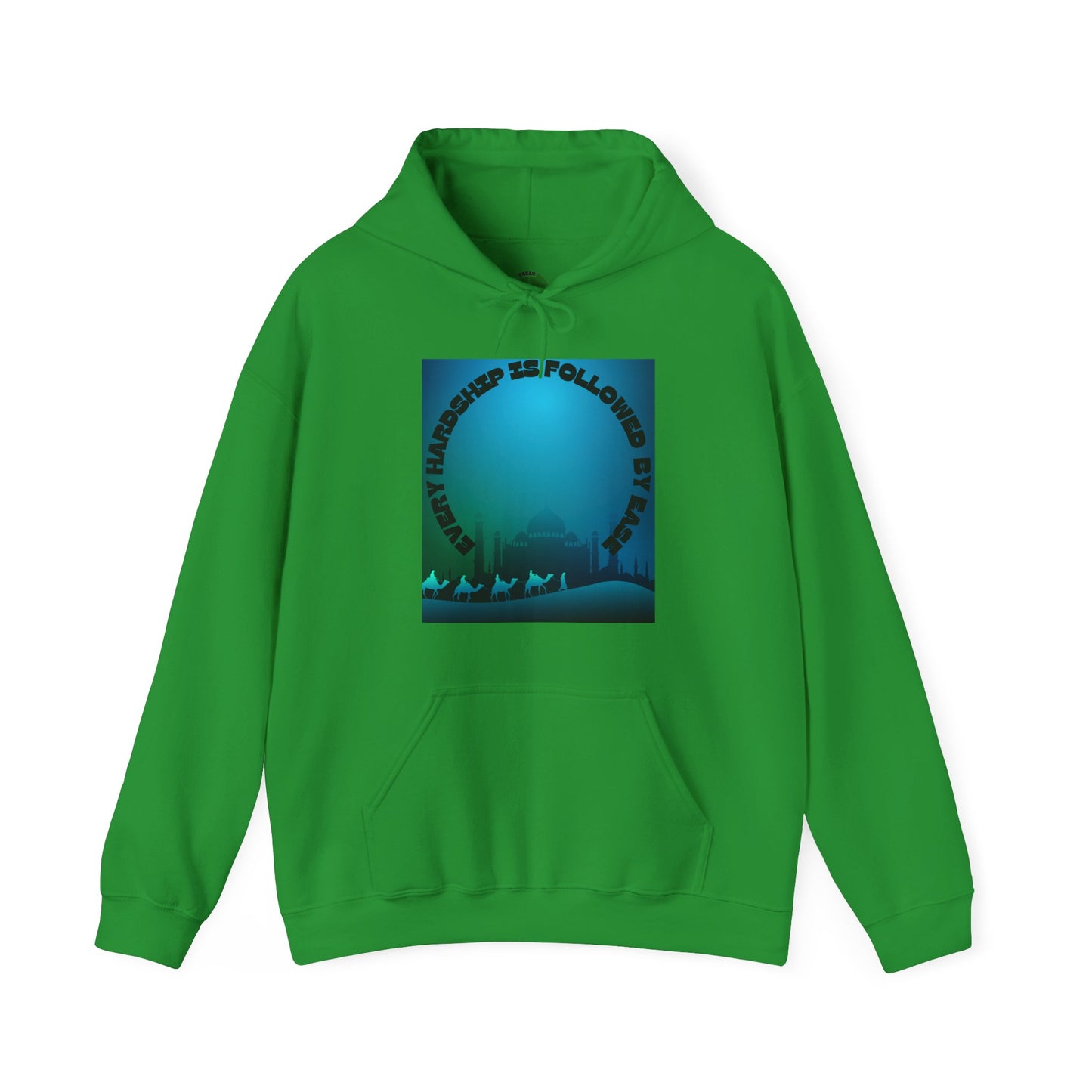 Chill Vibes Unisex Heavy Blend™ Hoodie - "Happiness is Followed by Peace" Design Muslim Clothing Fashion