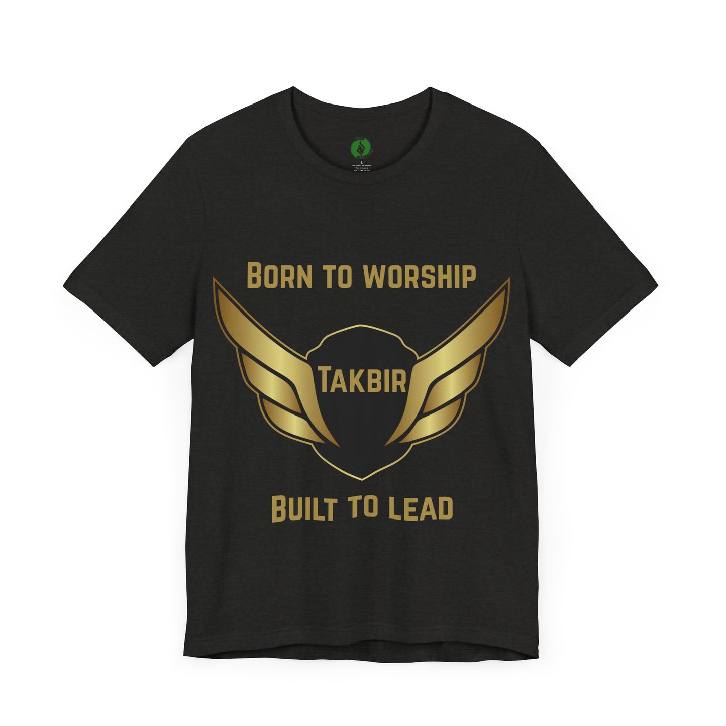 Inspirational Unisex Short Sleeve Tee - 'Born to Worship' Muslim Streetwear Fashion T Shirt