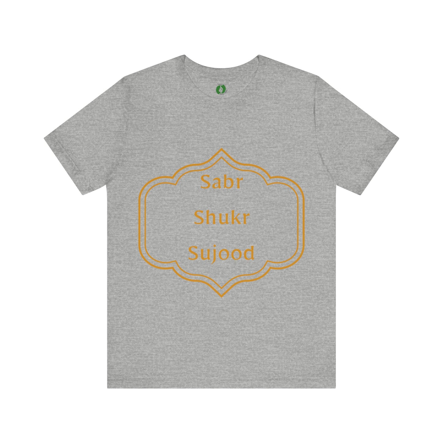 Inspirational Muslim Tee - Sabr Shukr Sujood Islamic Streetwear T Shirt