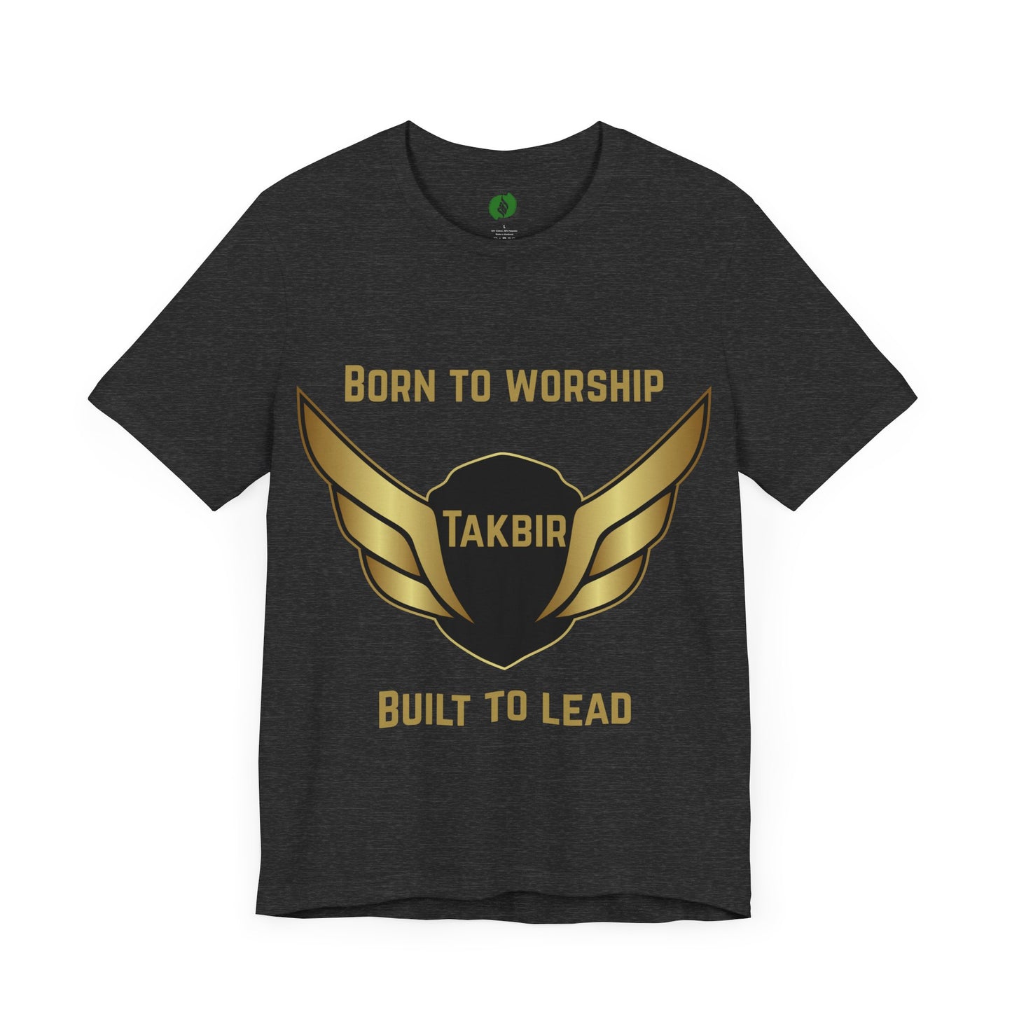 Inspirational Unisex Short Sleeve Tee - 'Born to Worship' Muslim Streetwear Fashion T Shirt