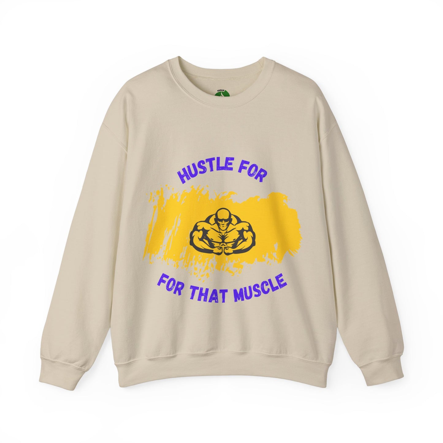 Hustle for That Muscle Crewneck Sweatshirt Gym Clothing Sweat Shirt