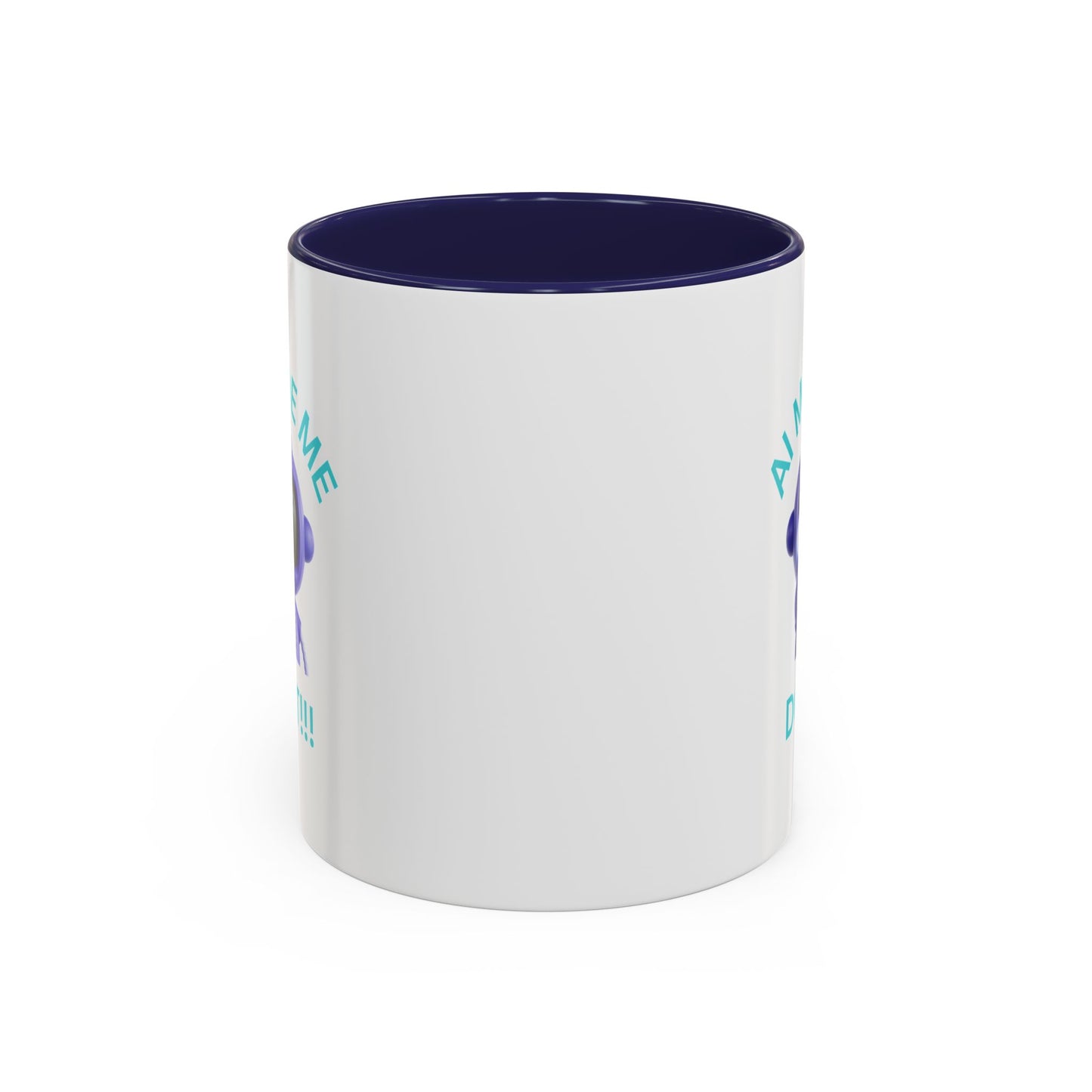 AI Made Me Do It! Accent Coffee Mug - Fun Ceramic Mug for Tech Lovers Humour Mug Joke Accessories