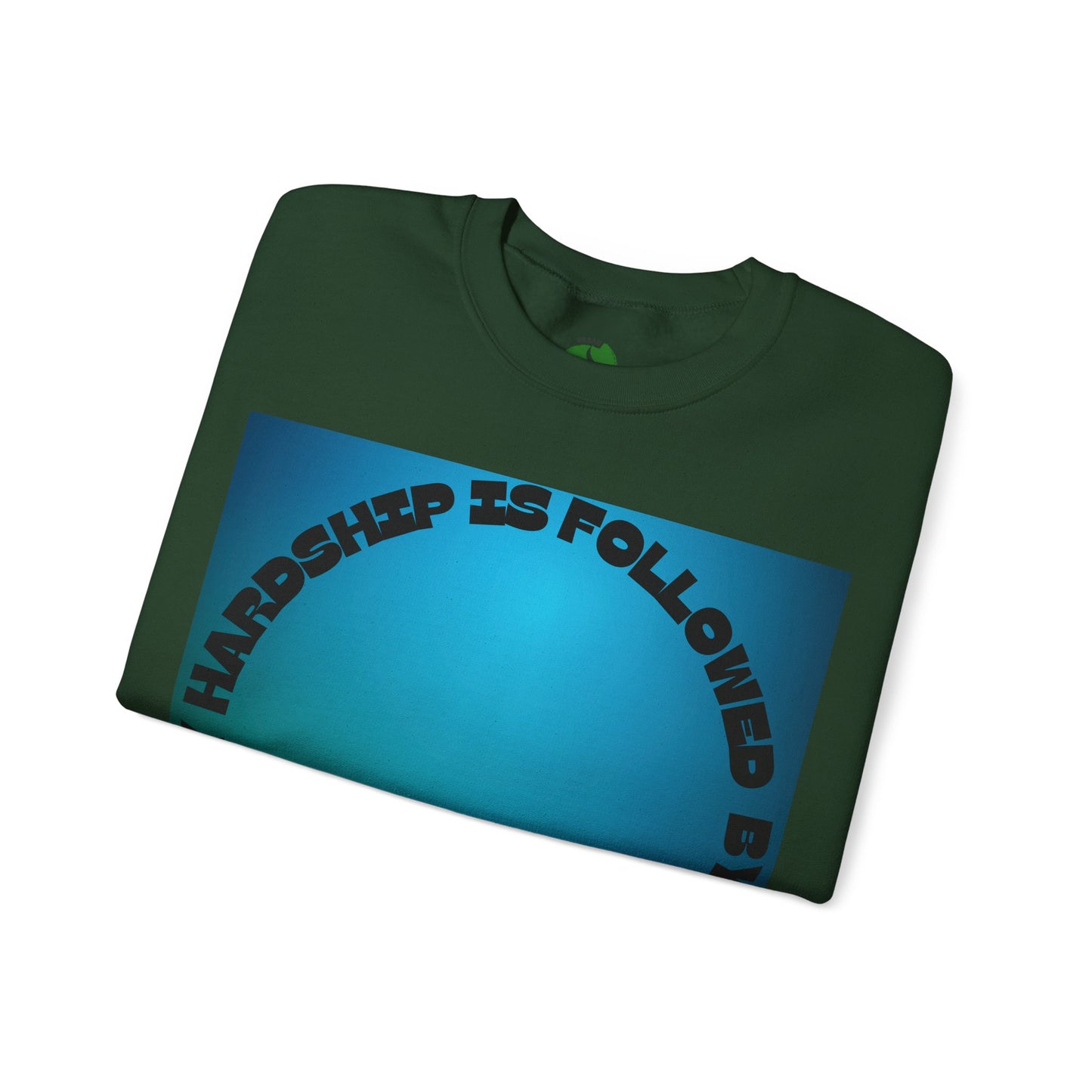Inspirational Crewneck Sweatshirt - Every Hardship is Followed by Ease Modern Islamic Clothing