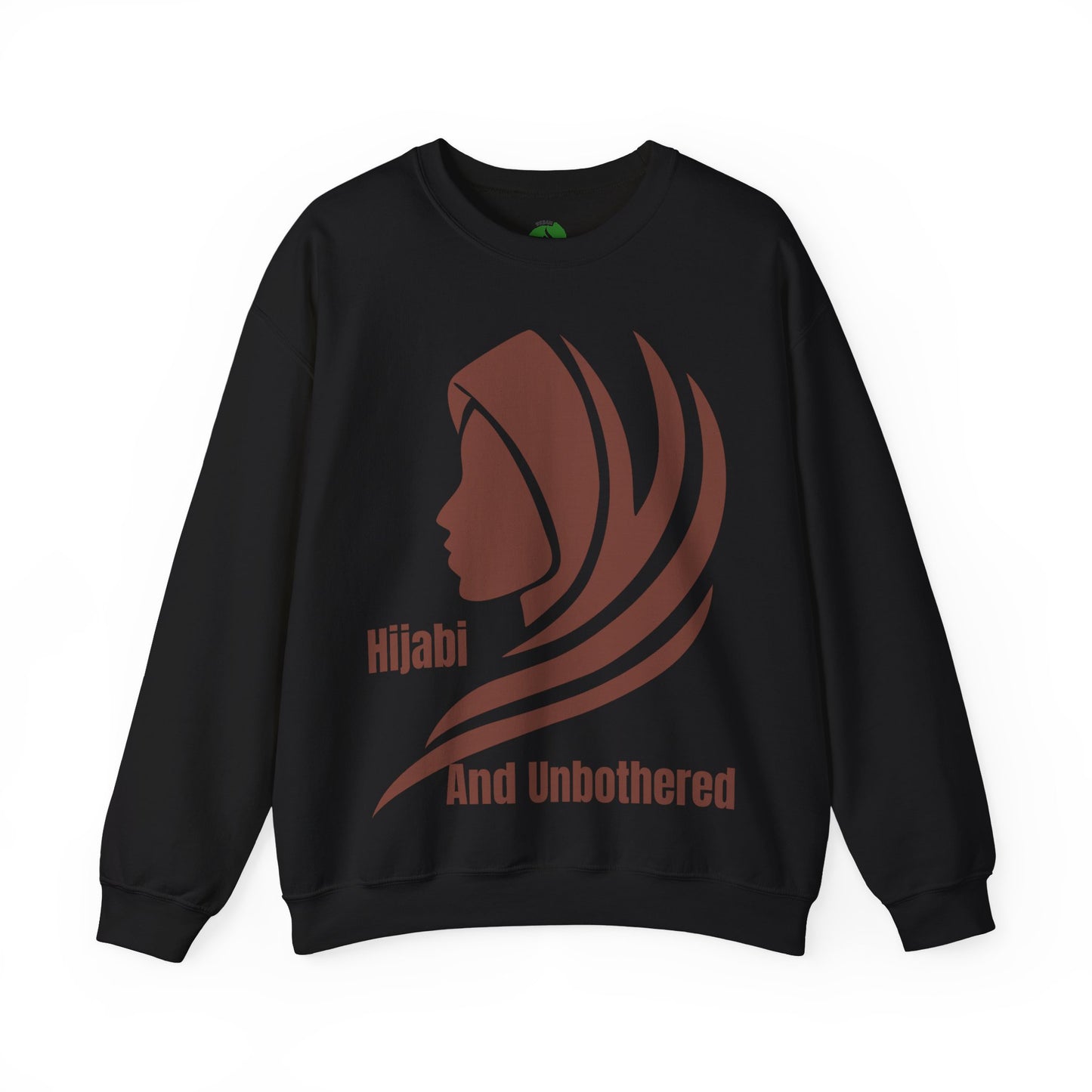 Hijabi and Unbothered Crewneck Sweatshirt - Stylish Unisex Heavy Blend for Everyday Comfort Hijab Fashion Sweat Shirt