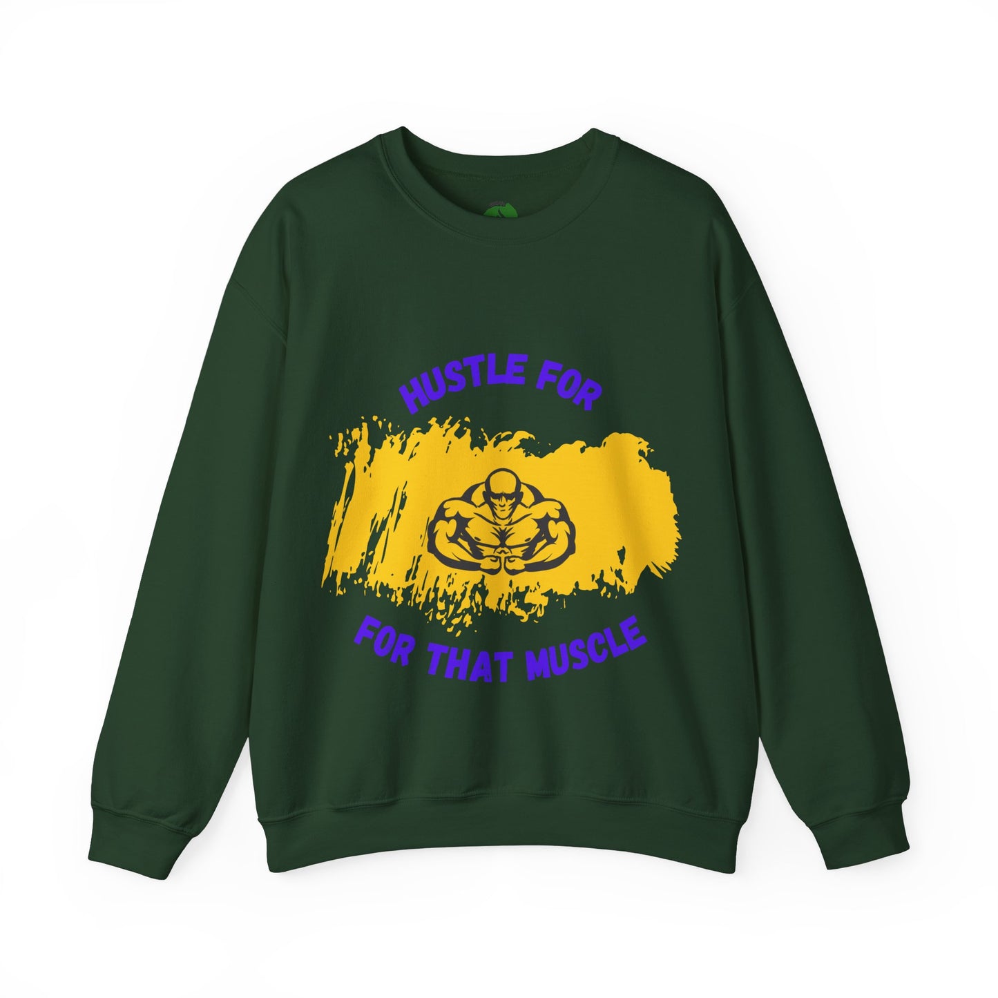 Hustle for That Muscle Crewneck Sweatshirt Gym Clothing Sweat Shirt