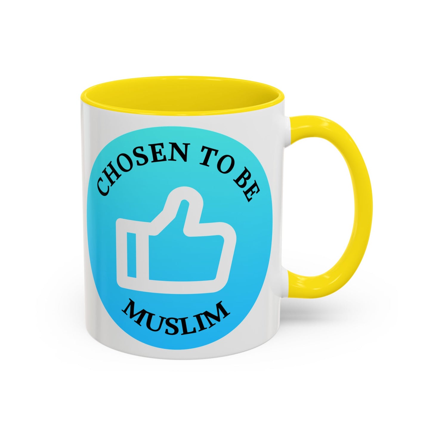 Inspirational Muslim Coffee Mug - 'Chosen to Be Muslim' - 11oz & 15oz Accent Cups Islamic Accessories Mug