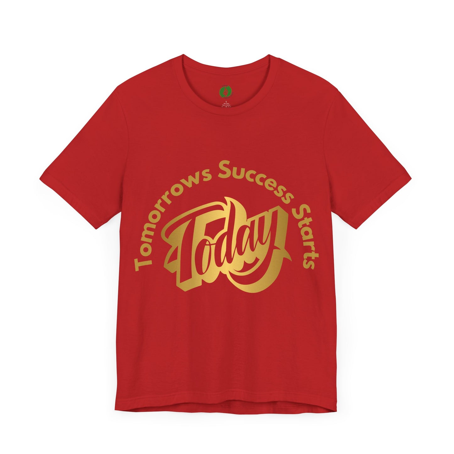 Inspirational Success Tee - "Tomorrow’s Success Starts Today" Unisex Jersey T-Shirt Gym Motivation T Shirt