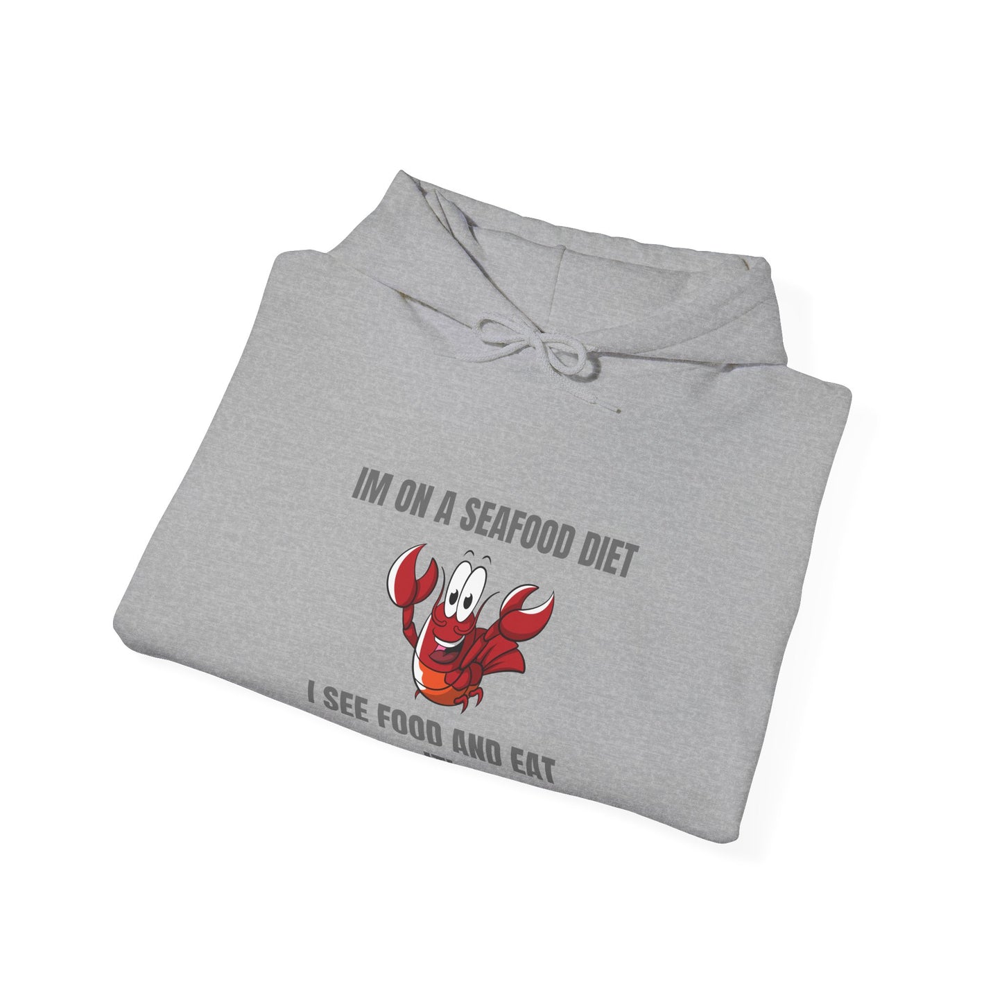 Funny Seafood Diet Hoodie for Food Lovers Humour Joke Clothing