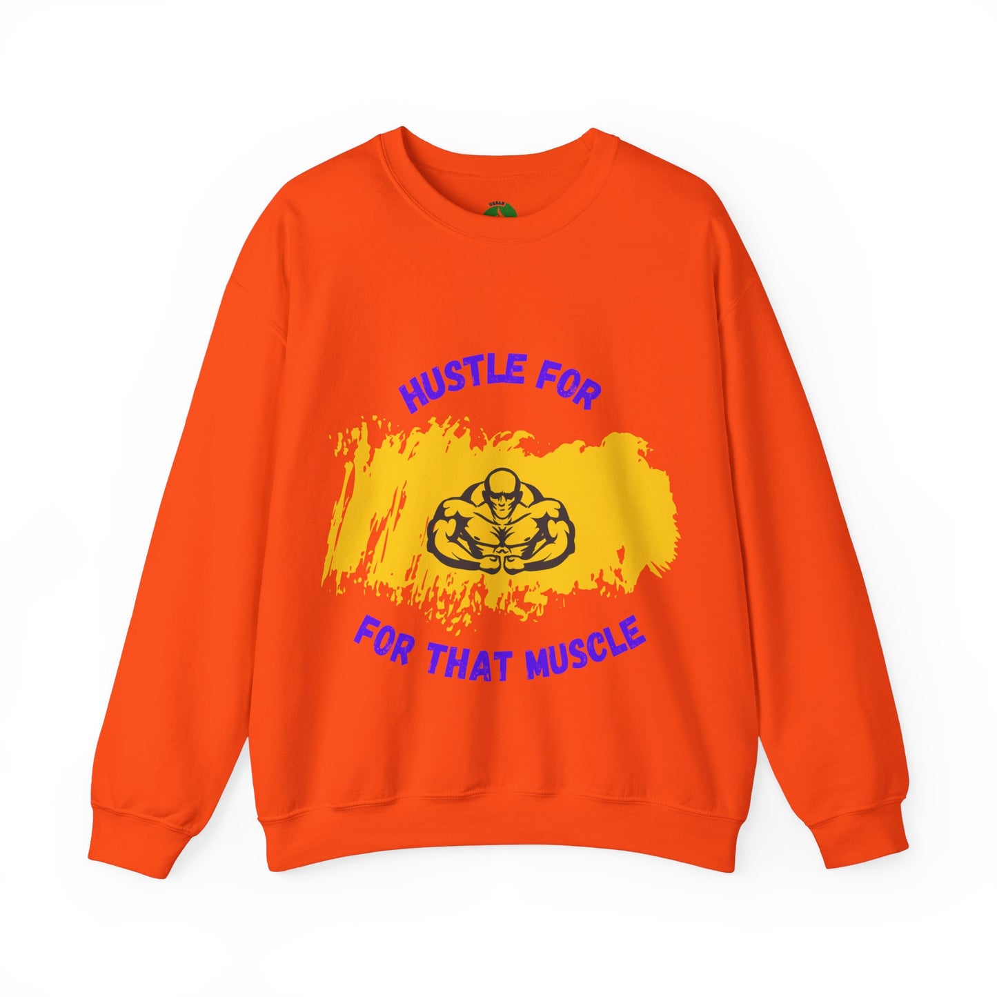 Hustle for That Muscle Crewneck Sweatshirt Gym Clothing Sweat Shirt