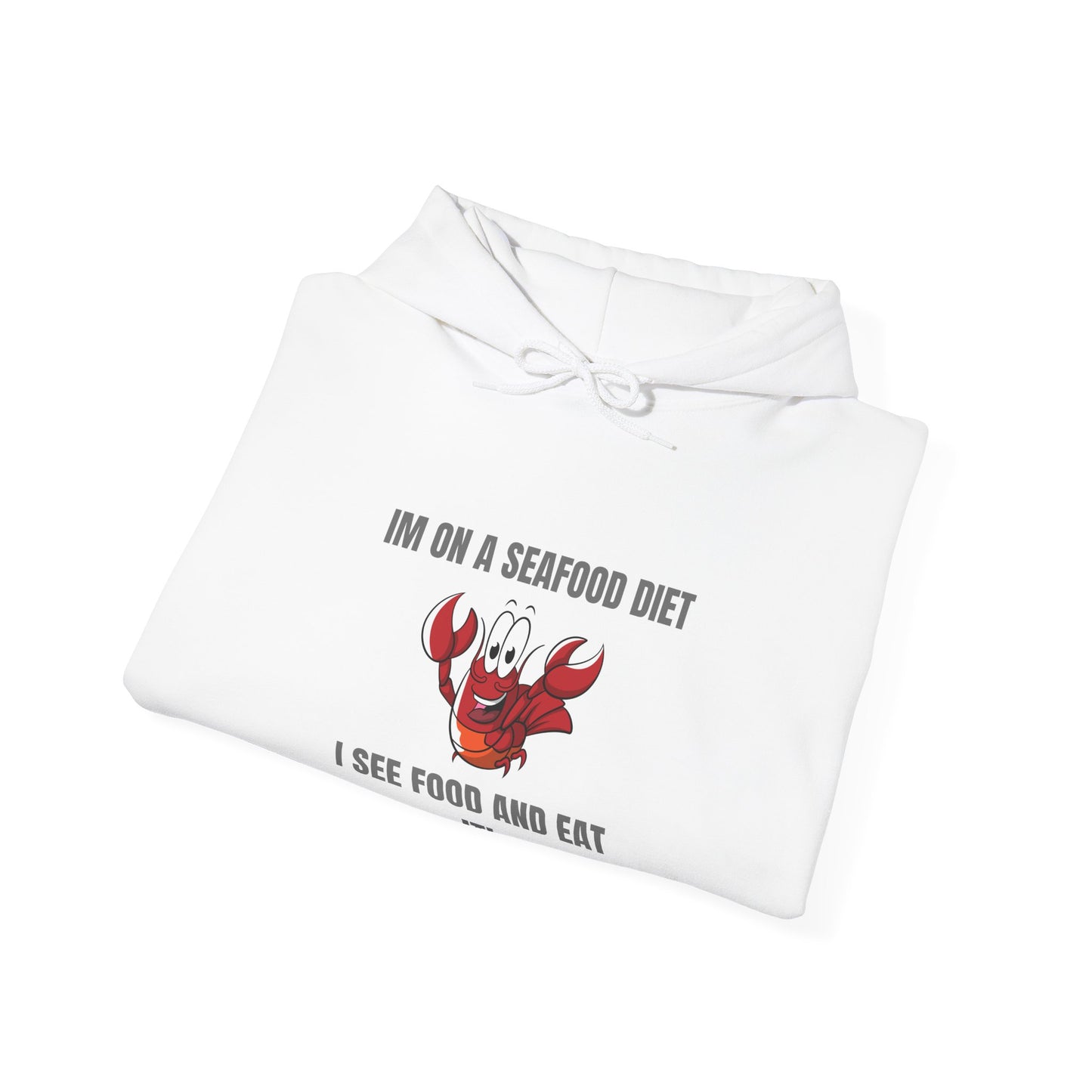 Funny Seafood Diet Hoodie for Food Lovers Humour Joke Clothing