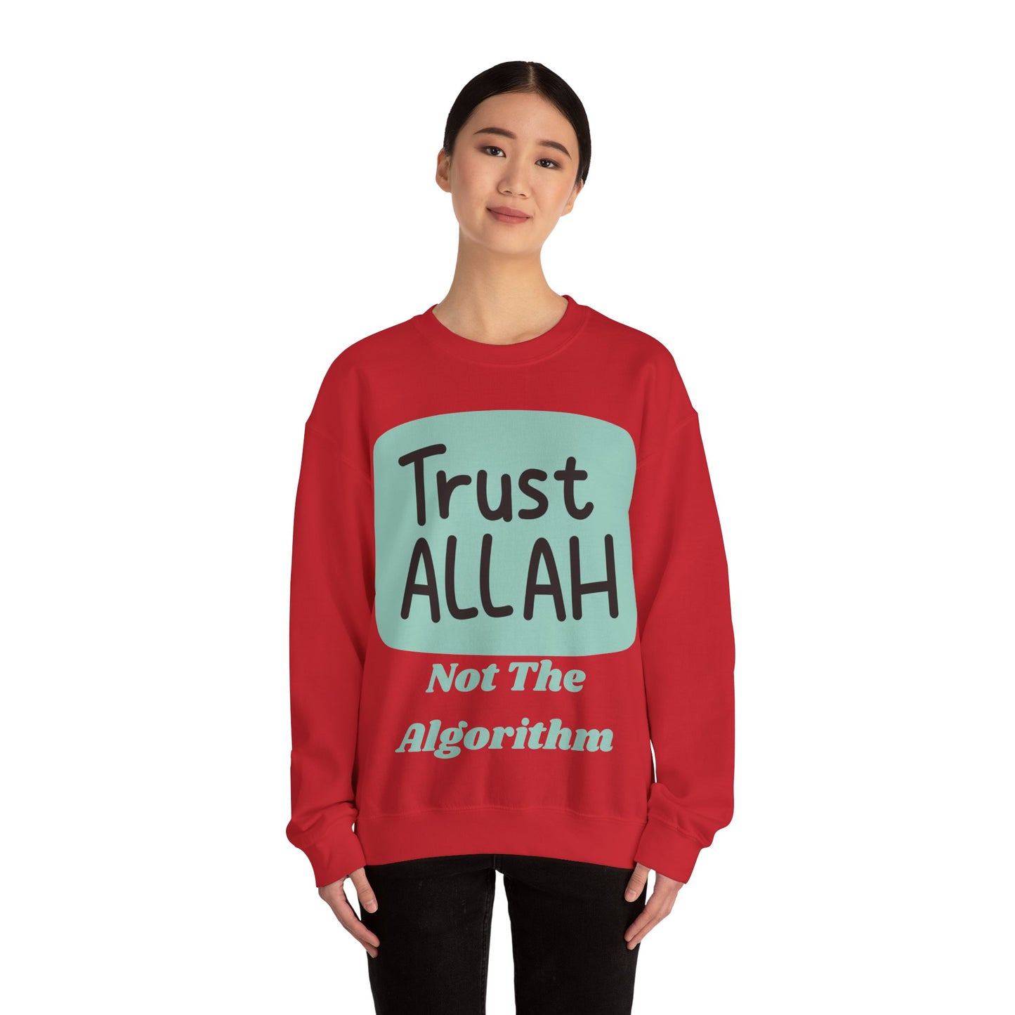 Trust Allah Crewneck Sweatshirt - Unisex Heavy Blend™ Islamic Fashion Sweat Shirt