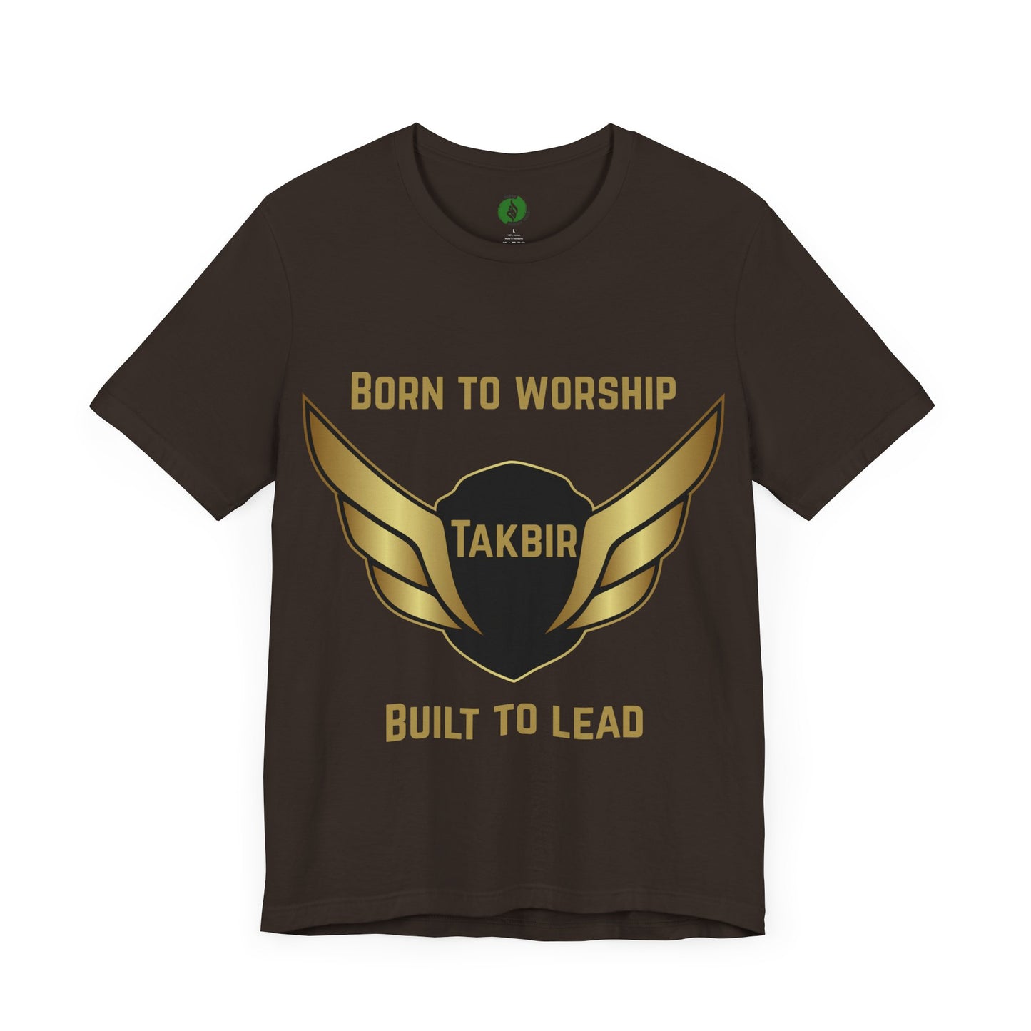 Inspirational Unisex Short Sleeve Tee - 'Born to Worship' Muslim Streetwear Fashion T Shirt