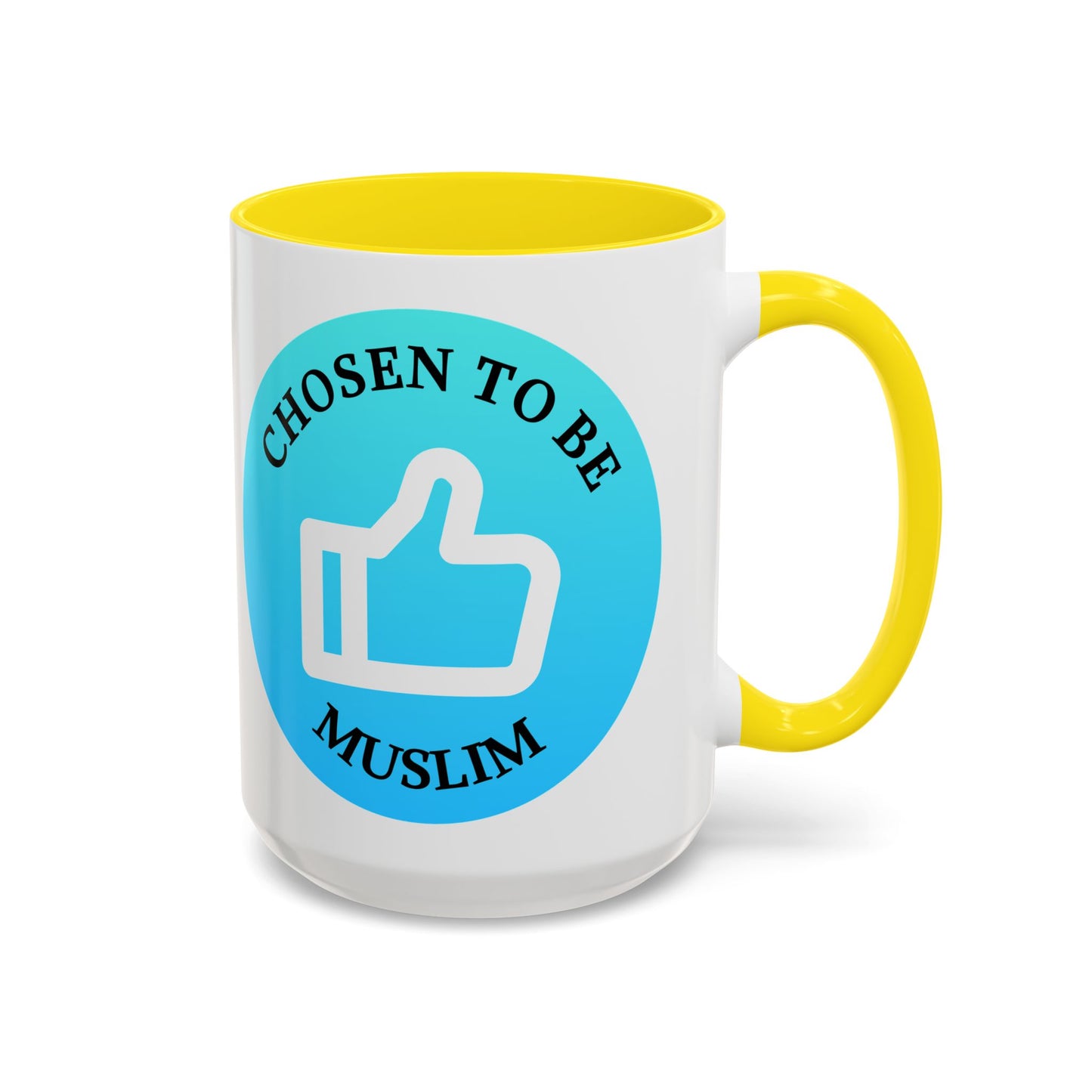 Inspirational Muslim Coffee Mug - 'Chosen to Be Muslim' - 11oz & 15oz Accent Cups Islamic Accessories Mug