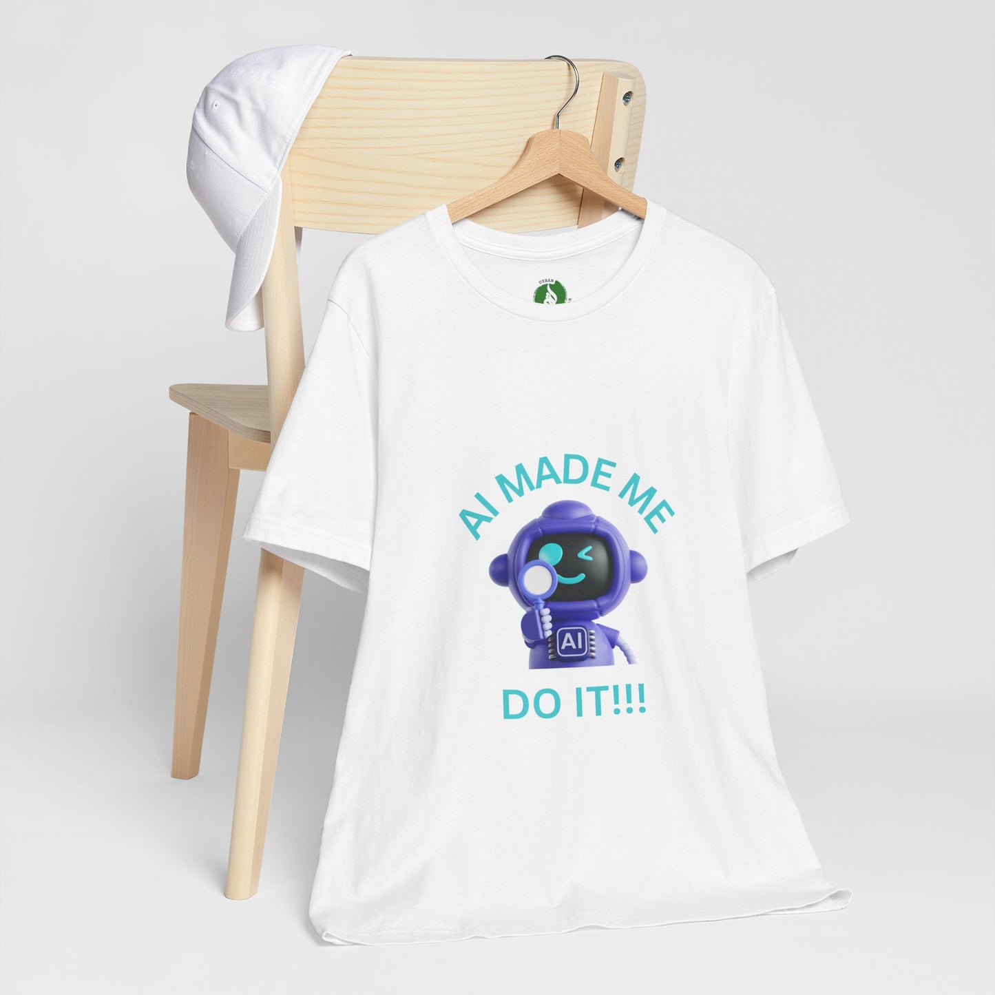 AI Made Me Do It! Unisex Short Sleeve Tee - Fun, Casual Tech Shirt for All Ages Humour Joke Clothing