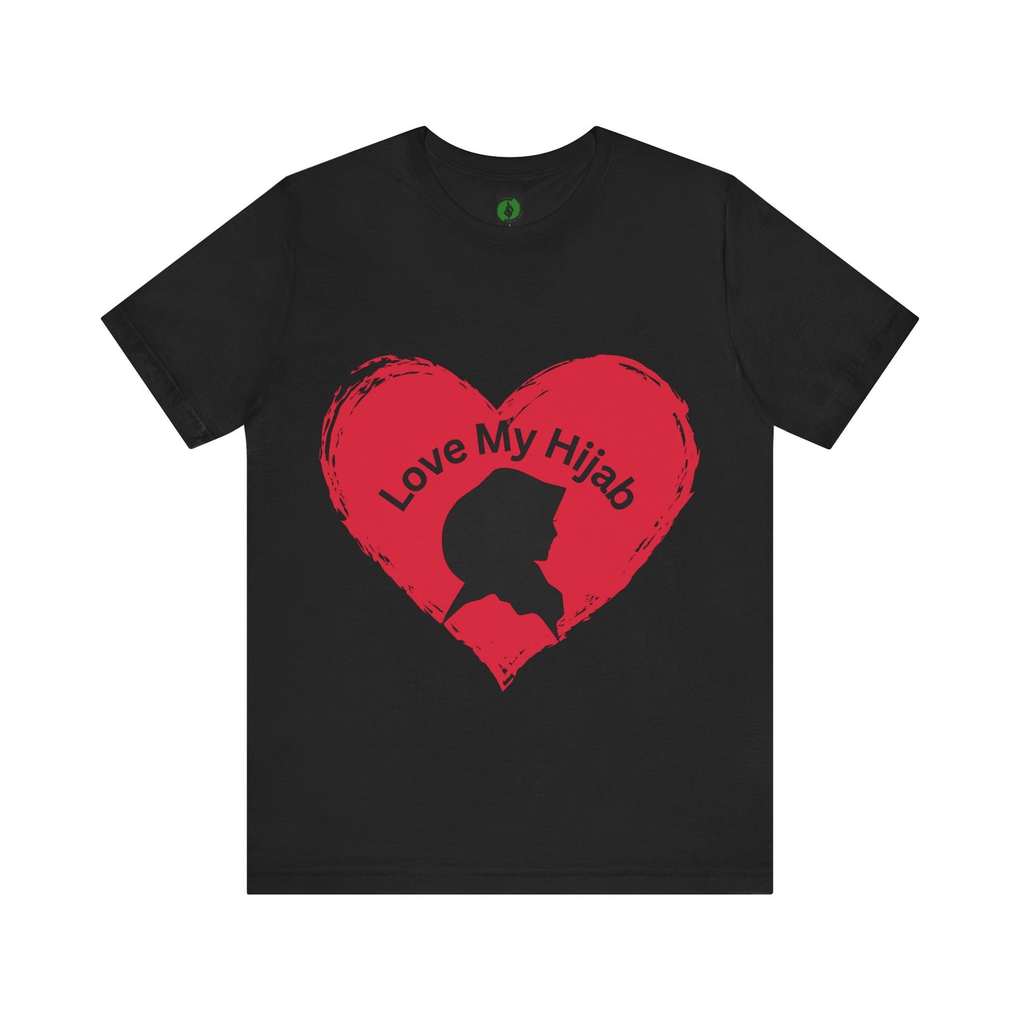 Love My Hijab Unisex Tee - Heart Design, Perfect for Everyday Wear Islamic Women Clothing