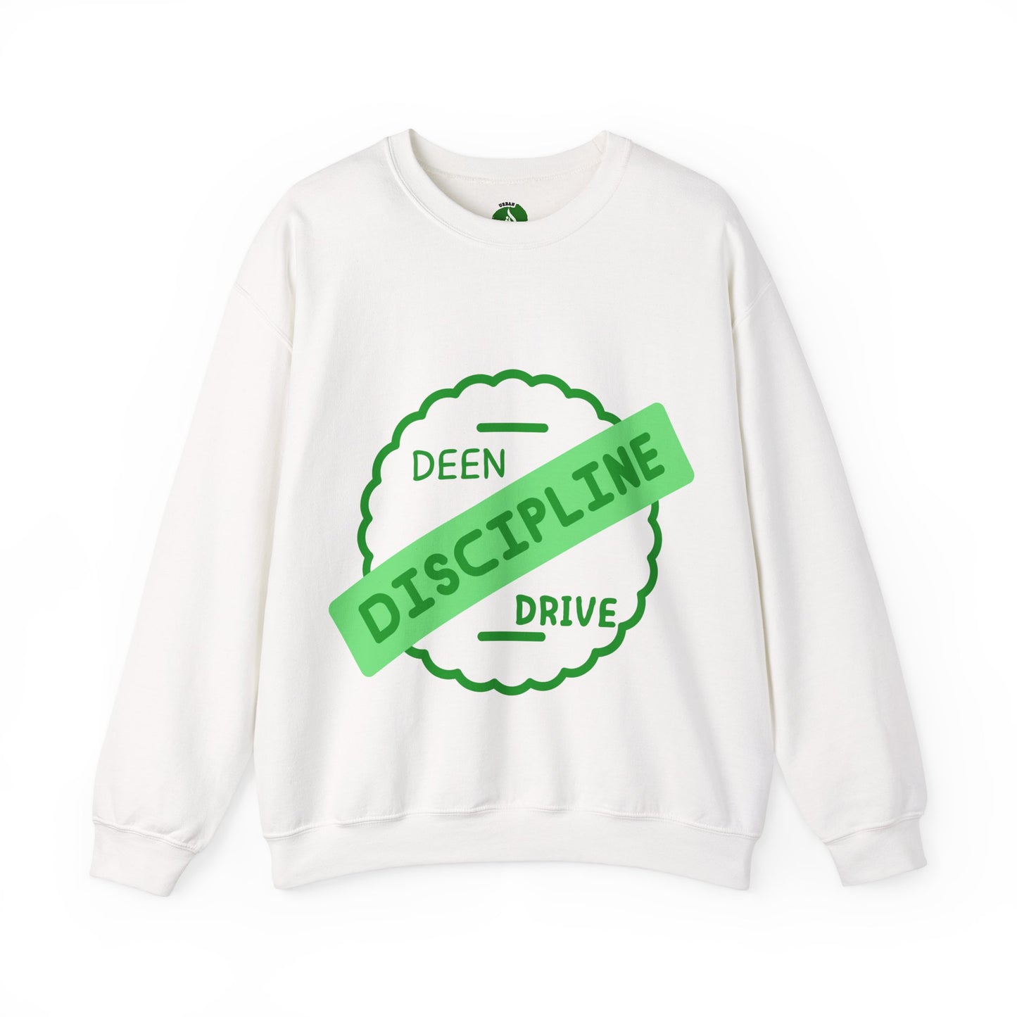 Motivational Crewneck Sweatshirt - Discipline & Drive Muslim Youth Fashion Sweat Shirt