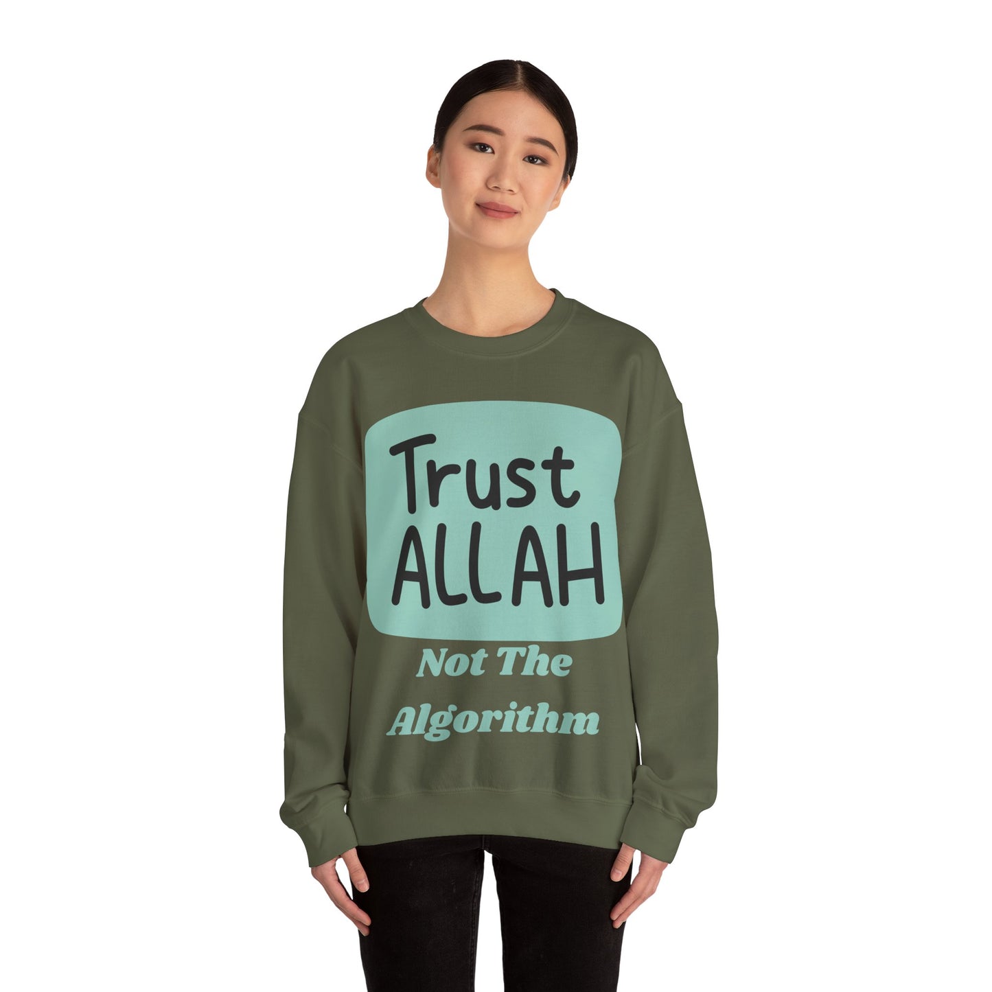 Trust Allah Crewneck Sweatshirt - Unisex Heavy Blend™ Islamic Fashion Sweat Shirt