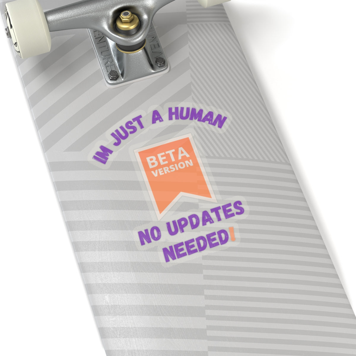 Beta Version Human Kiss-Cut Stickers - No Updates Needed - Fun Laptop Décor Funny Humour Stickers