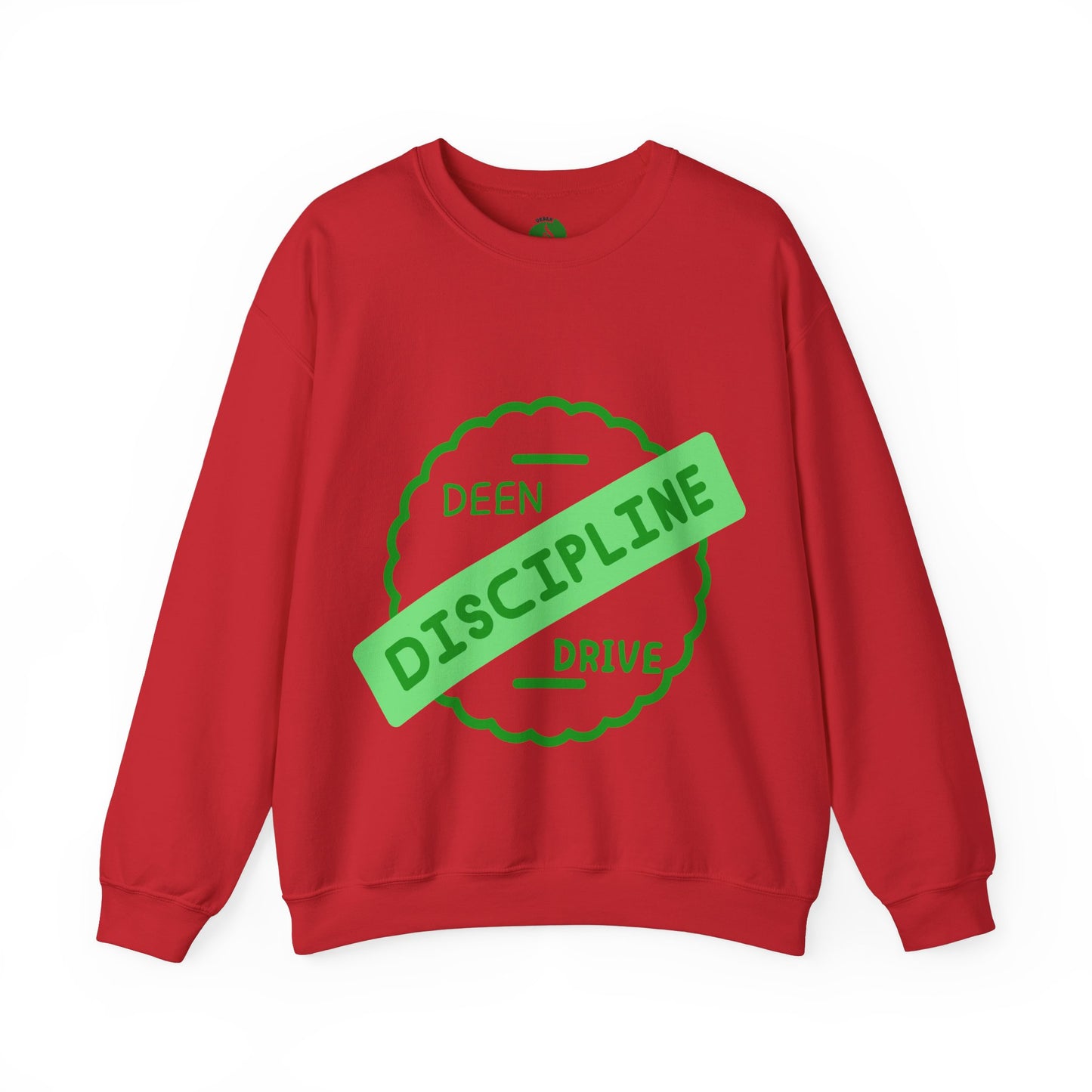 Motivational Crewneck Sweatshirt - Discipline & Drive Muslim Youth Fashion Sweat Shirt