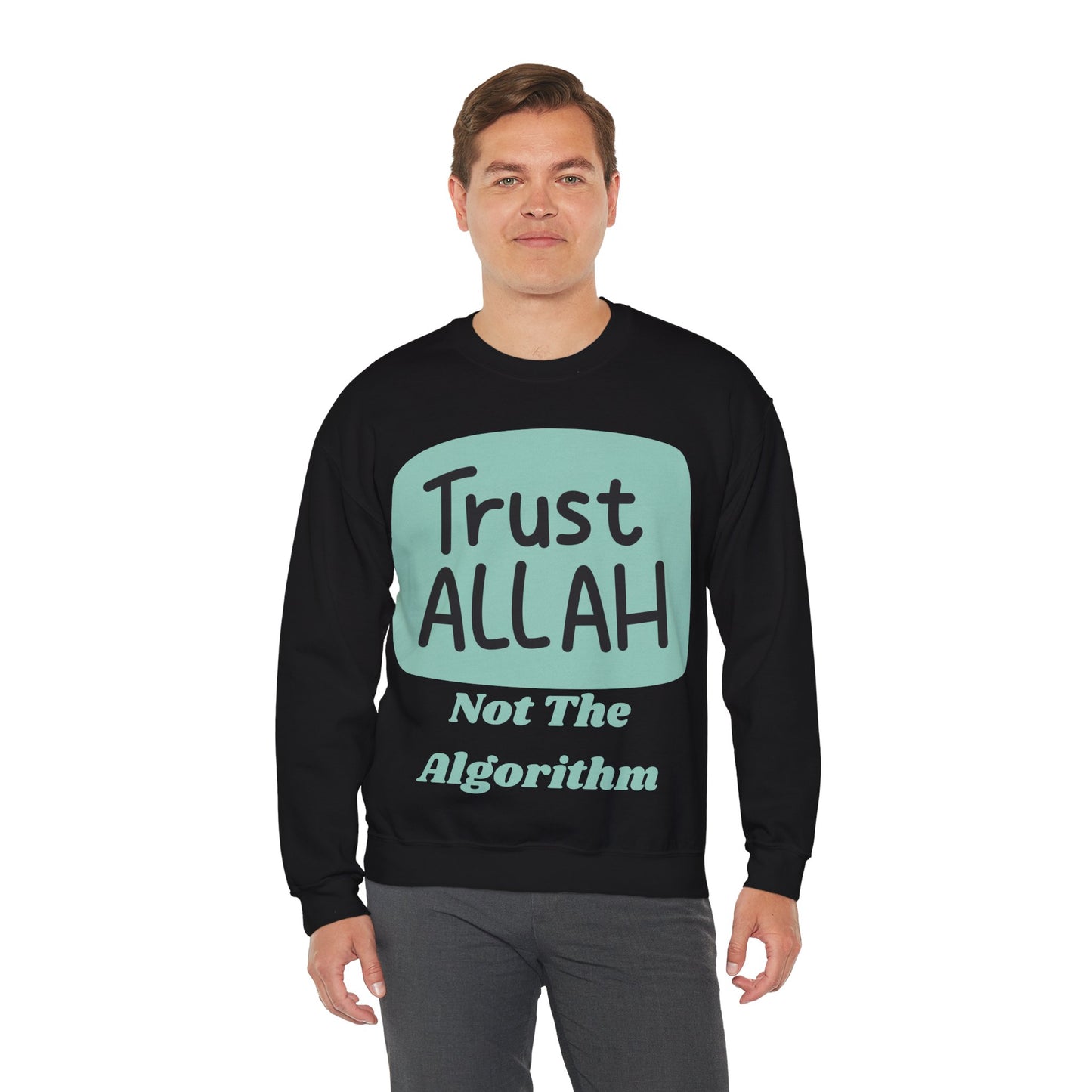 Trust Allah Crewneck Sweatshirt - Unisex Heavy Blend™ Islamic Fashion Sweat Shirt