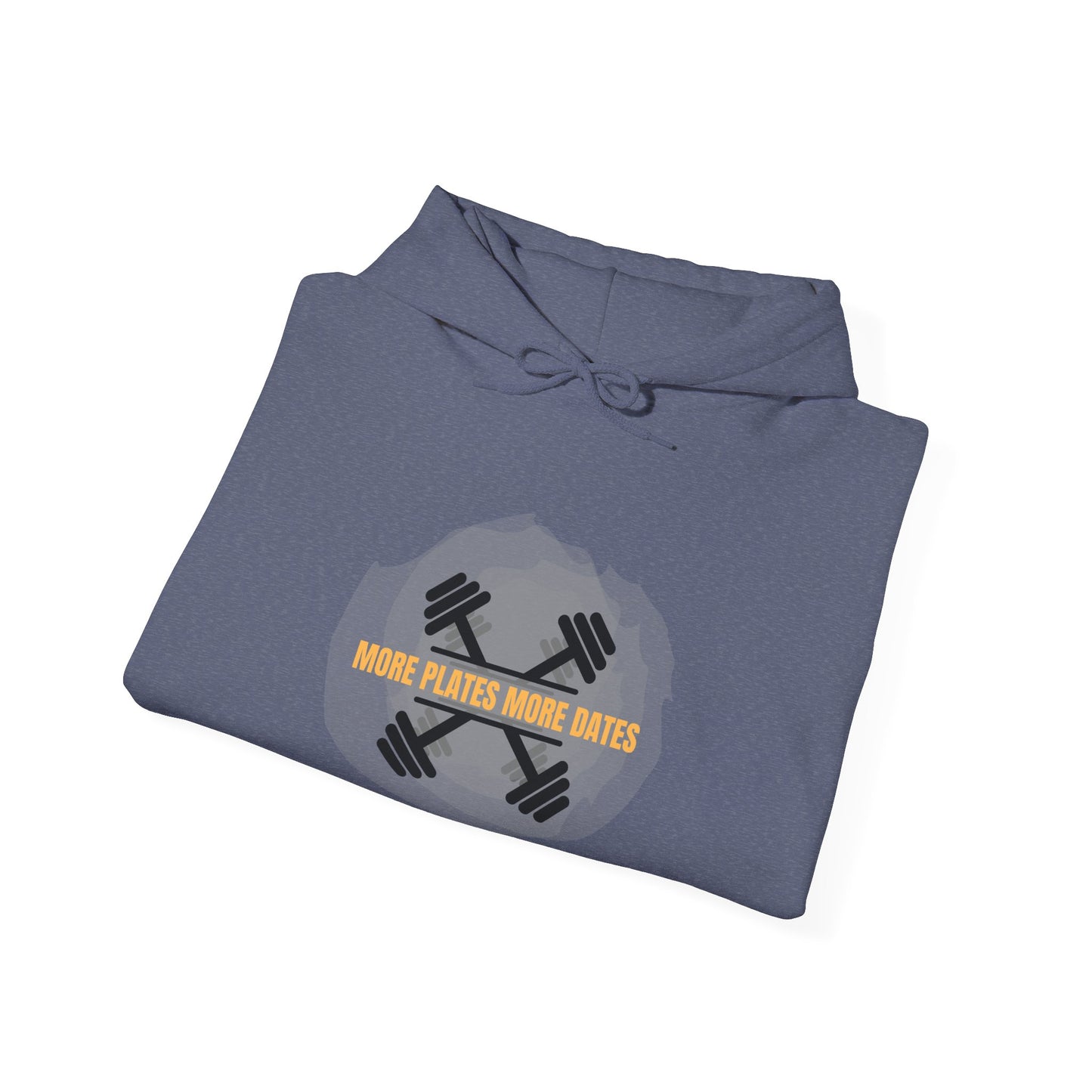 Motivational Fitness Hooded Sweatshirt | More Gains, Less Plates Humour Joke Gym Hoodie