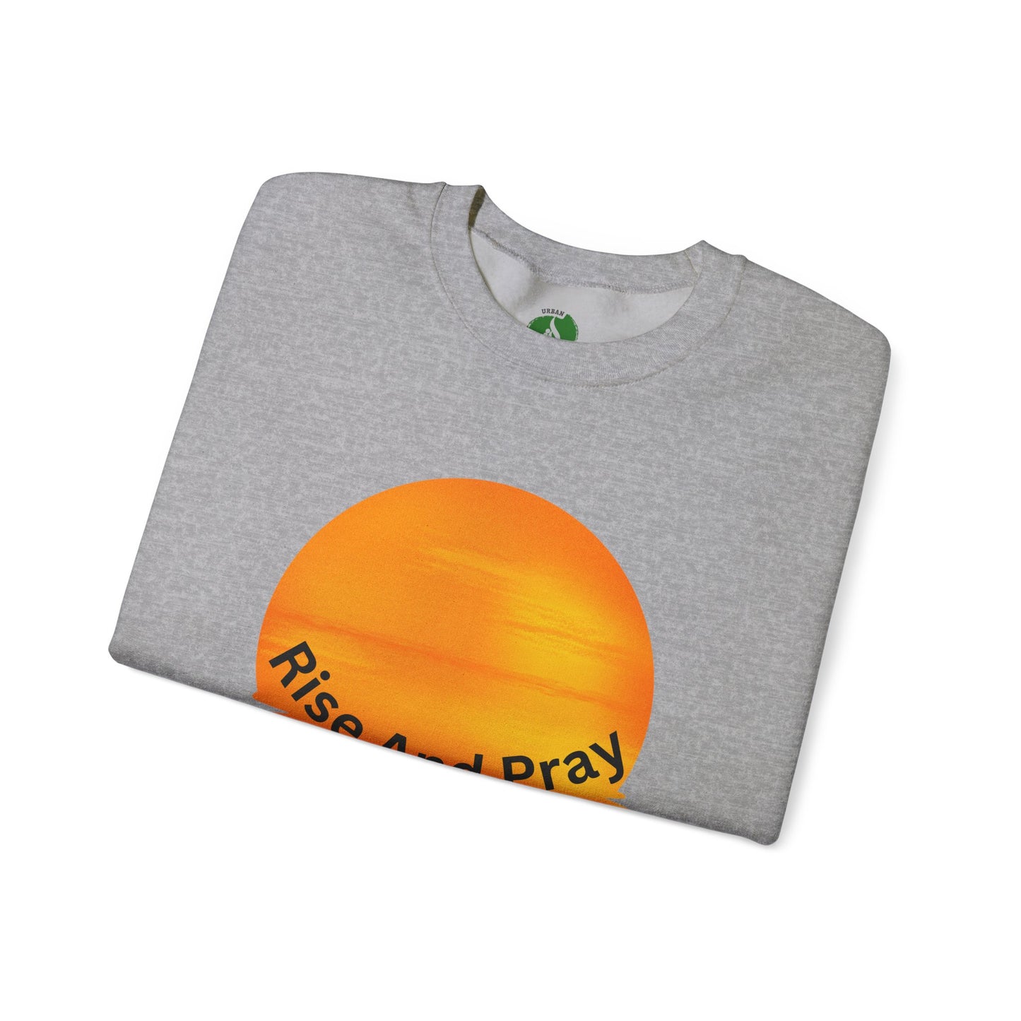 Rise And Pray Unisex Crewneck Sweatshirt - Cozy Spiritual Vibe Muslim Street Wear