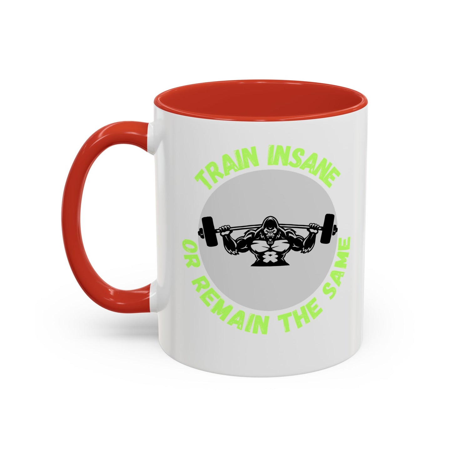 Motivational Fitness Coffee Mug - "Train Insane or Remain the Same" - Perfect Gift for Gym Enthusiasts Humour Joke Gym Mug