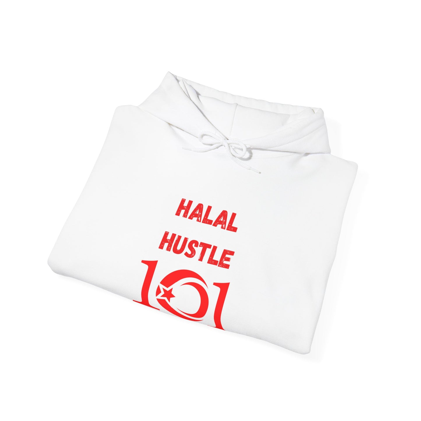 Halal Hustle 101 Unisex Hoodie - Motivational Streetwear for Everyday Inspiration Muslim Gym Clothing Hoodie