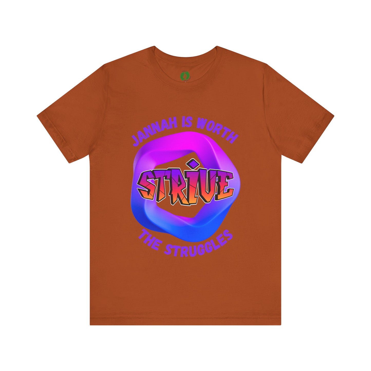 Inspirational Unisex Jersey Tee - 'Jannah is Worth the Struggles' Muslim Fashion Clothing