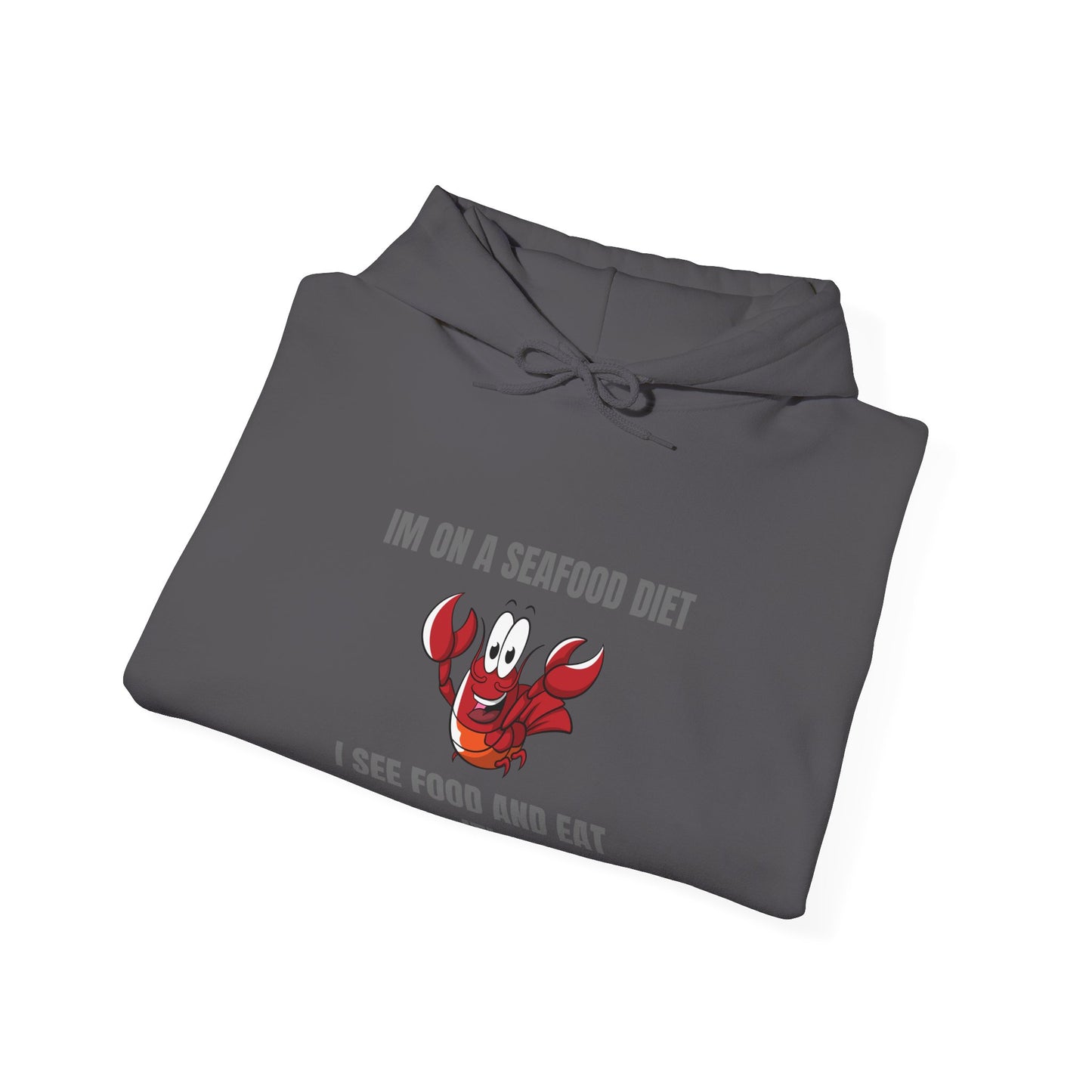 Funny Seafood Diet Hoodie for Food Lovers Humour Joke Clothing