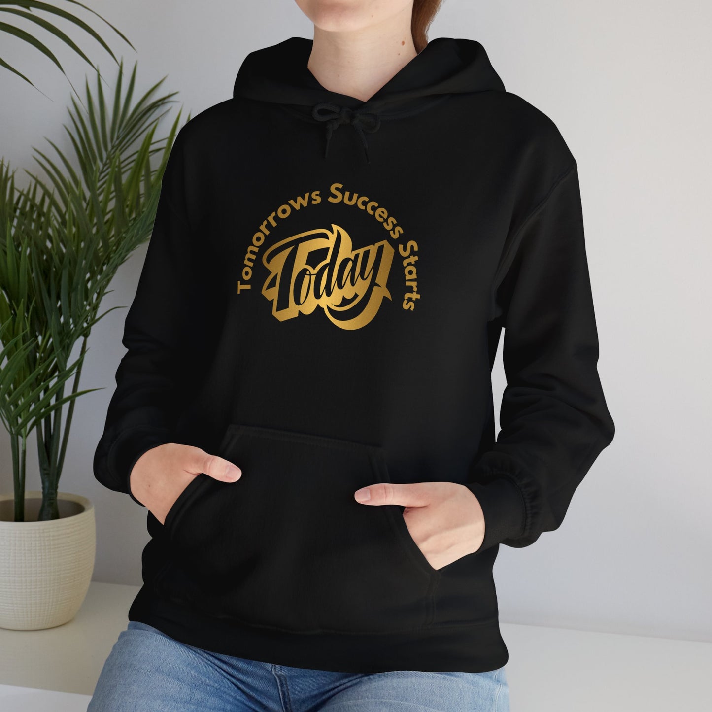 Inspirational Hoodie - "Tomorrow's Success Starts Today" Gym Motivation Hoodie