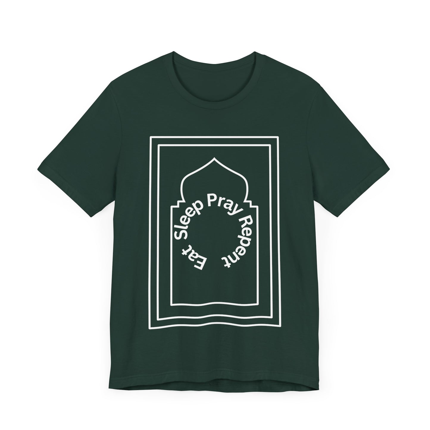 Inspirational Unisex Tee - 'Sleep Pray Repeat' Islamic Clothing