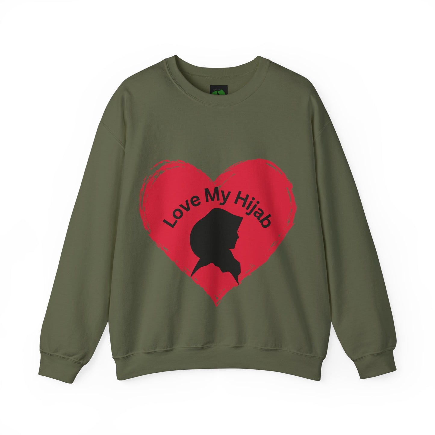 Love My Hijab Heavy Blend Sweatshirt - Unisex Crewneck for Comfort and Style Muslim Women Clothing