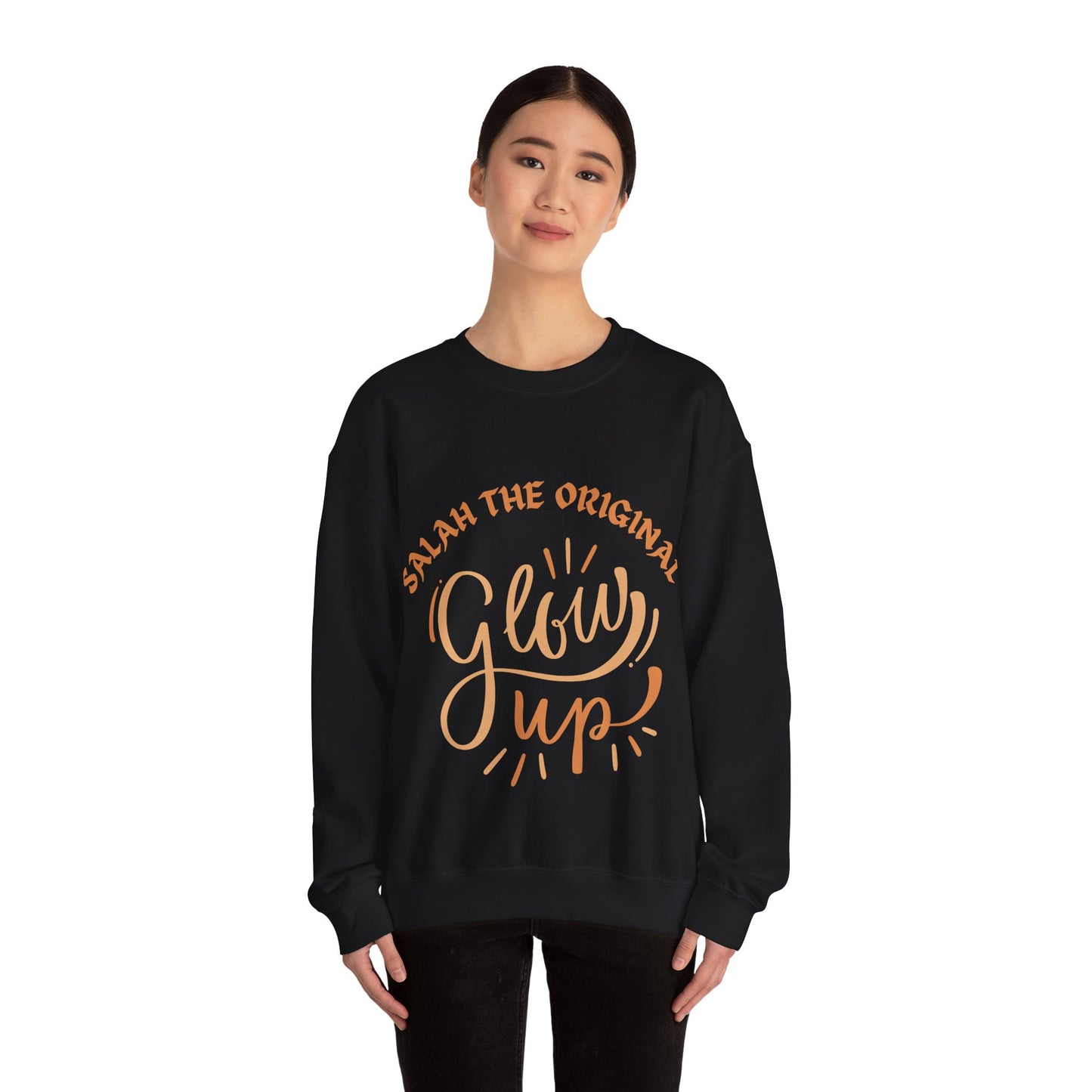 Salah Glow Up Crewneck Sweatshirt - Unisex Heavy Blend™ Muslim Fashion Sweat Shirt