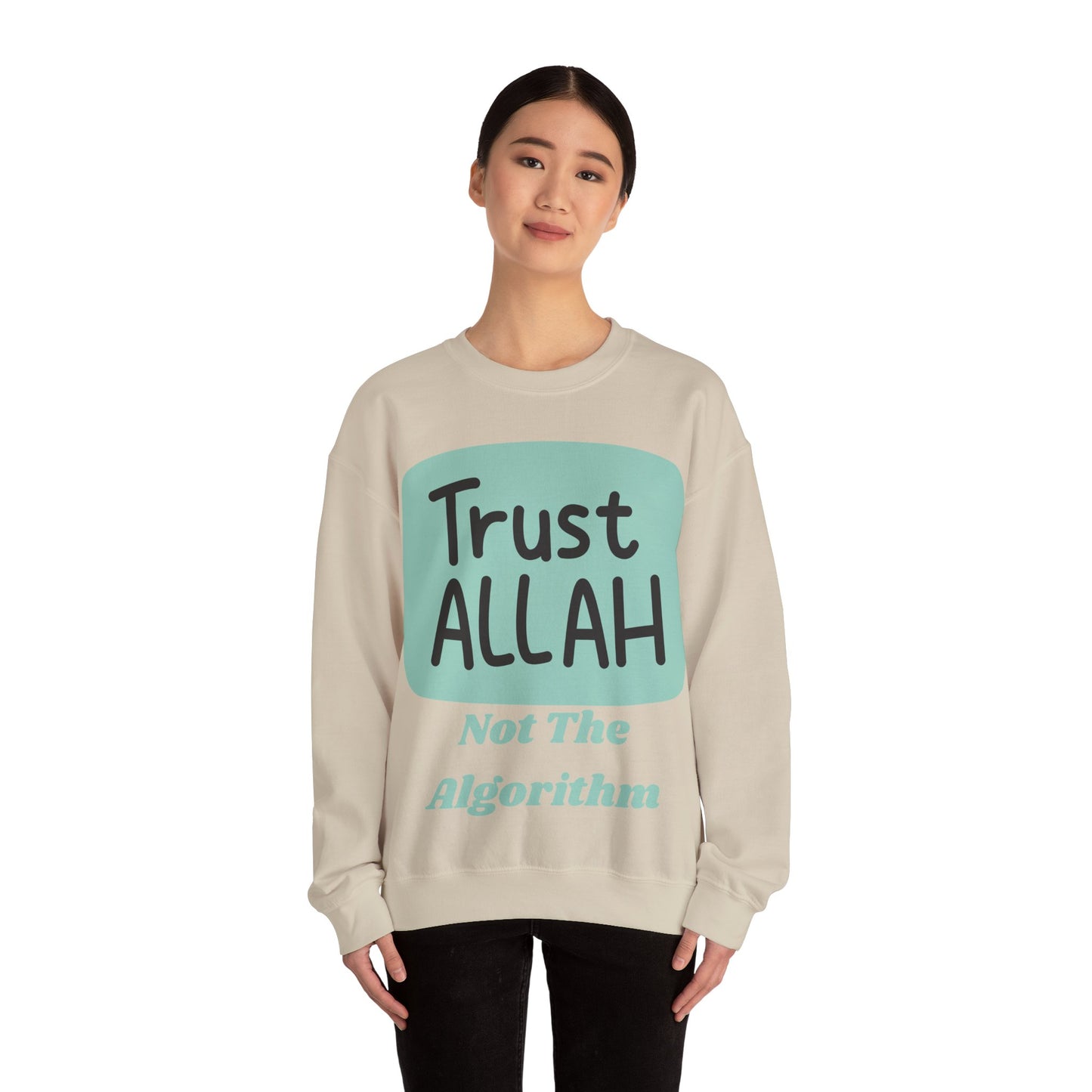 Trust Allah Crewneck Sweatshirt - Unisex Heavy Blend™ Islamic Fashion Sweat Shirt