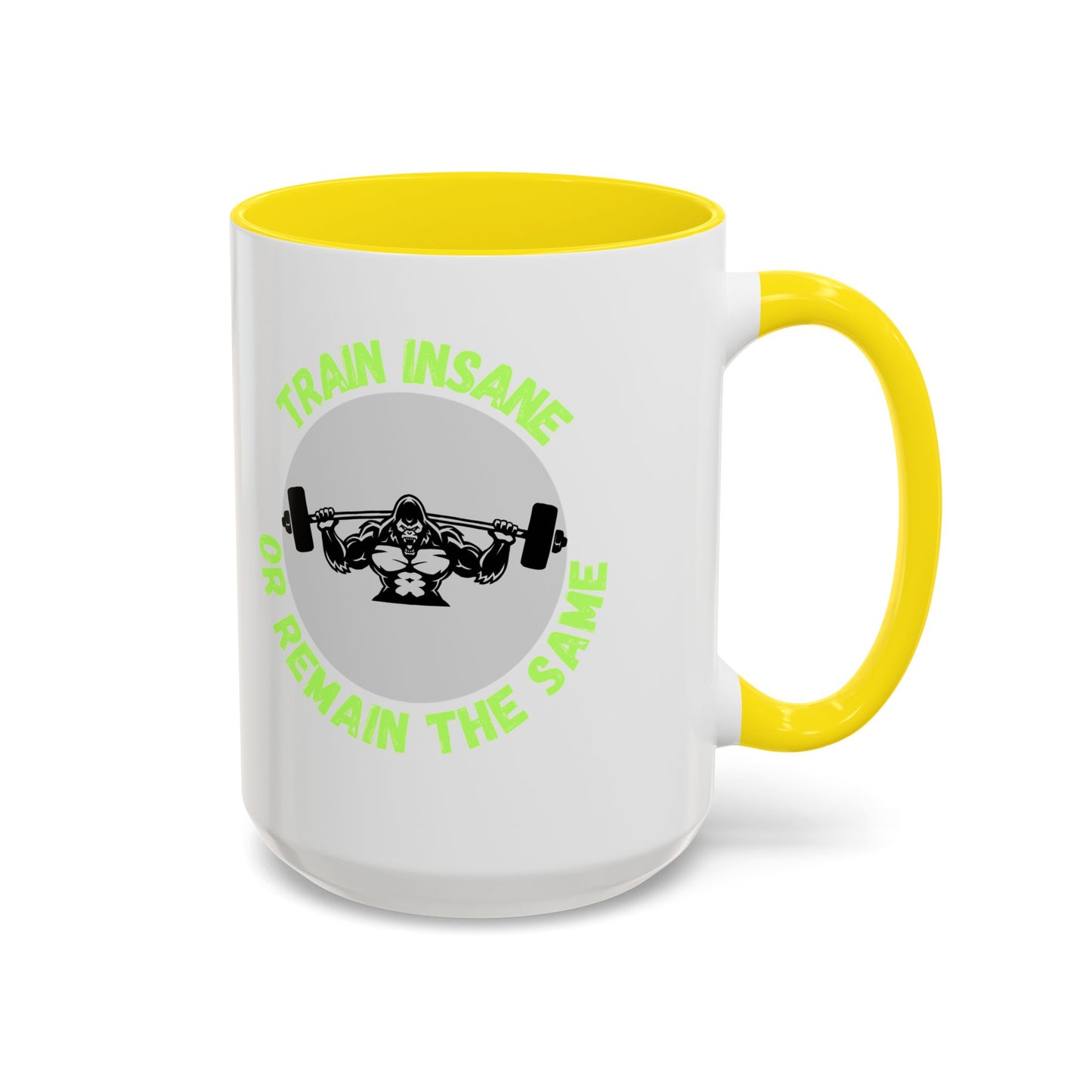 Motivational Fitness Coffee Mug - "Train Insane or Remain the Same" - Perfect Gift for Gym Enthusiasts Humour Joke Gym Mug