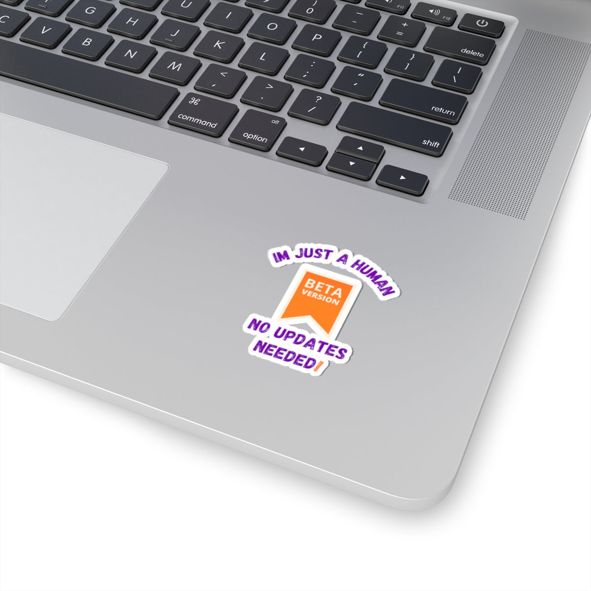 Beta Version Human Kiss-Cut Stickers - No Updates Needed - Fun Laptop Décor Funny Humour Stickers