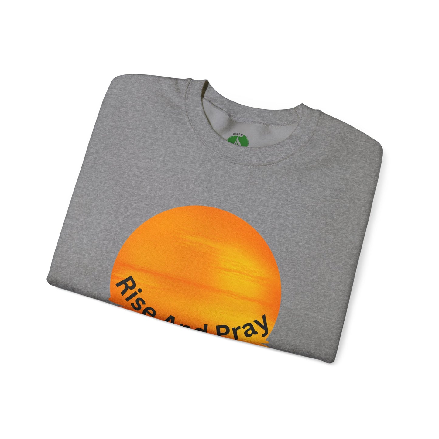 Rise And Pray Unisex Crewneck Sweatshirt - Cozy Spiritual Vibe Muslim Street Wear