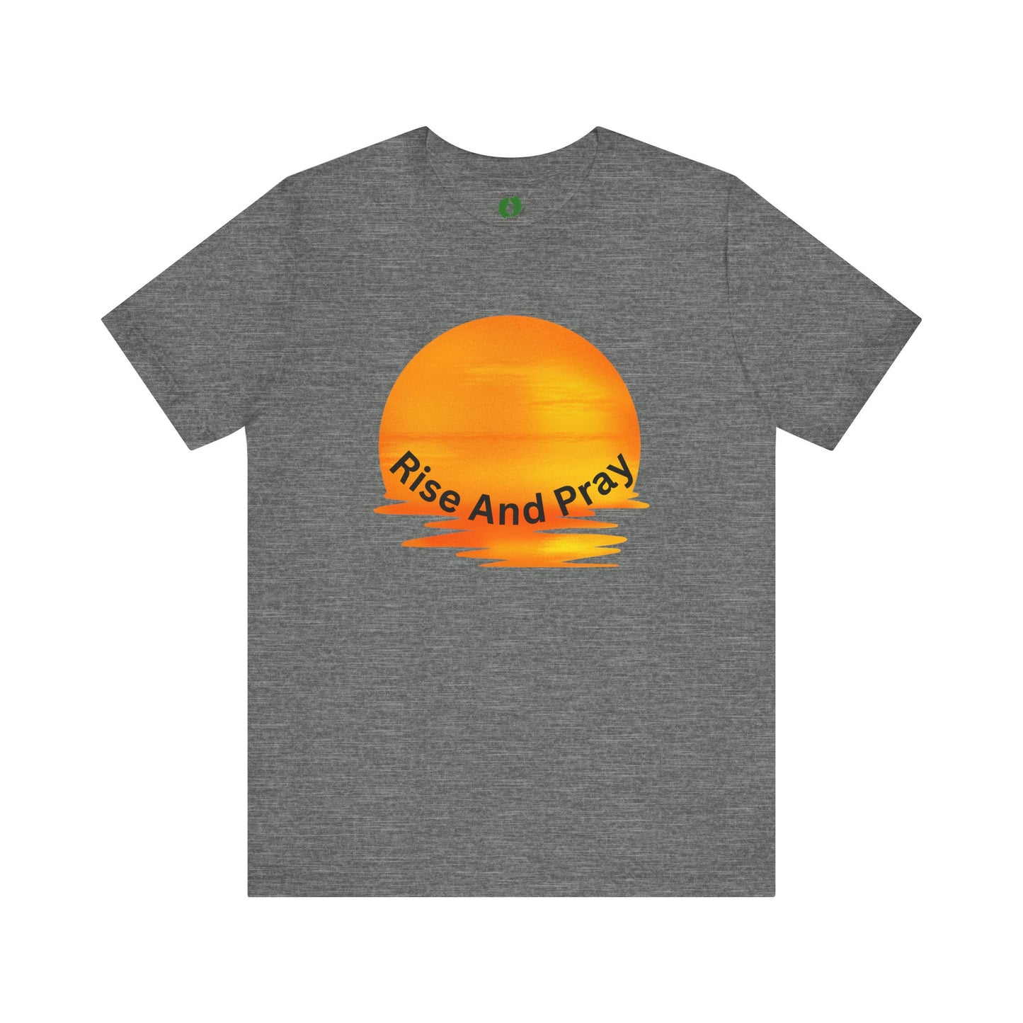Sunrise 'Rise And Pray' Unisex Tee - Inspirational Short Sleeve Shirt Muslim Street Wear