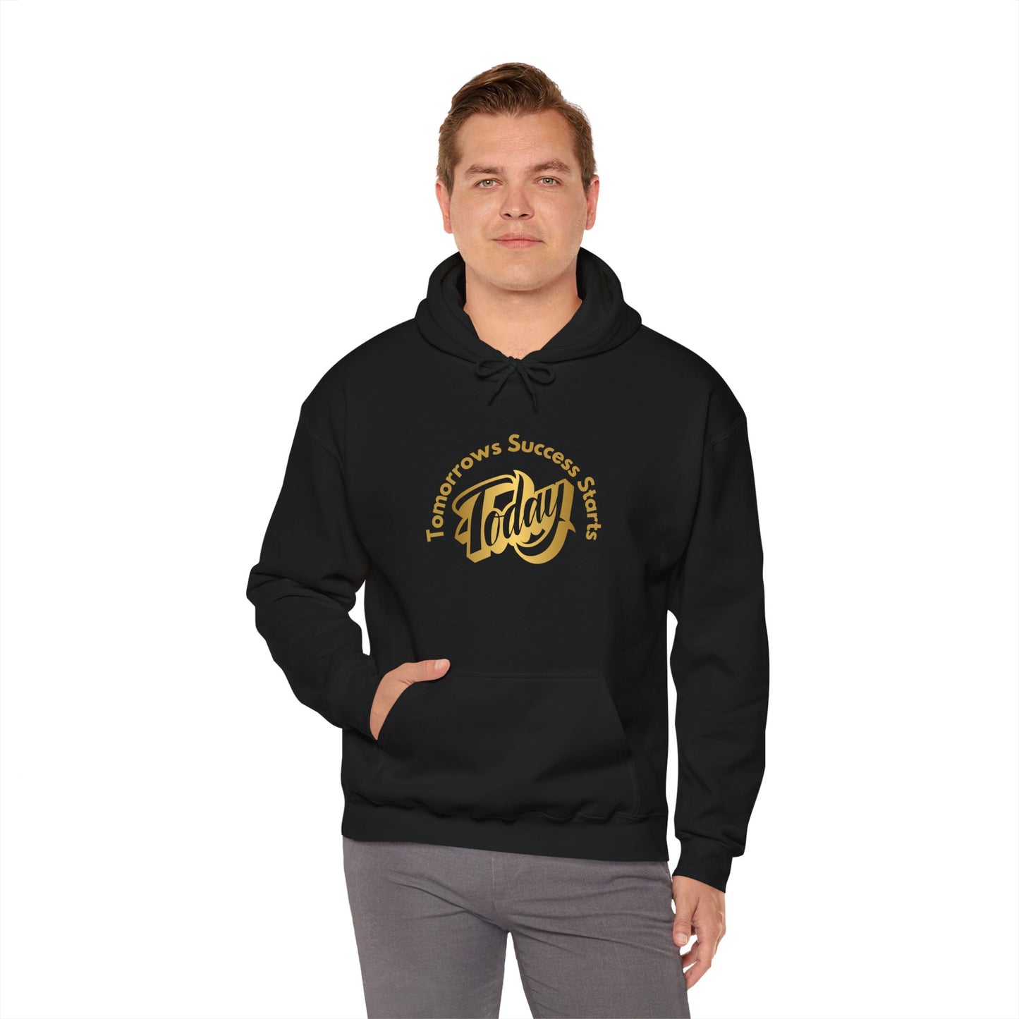 Inspirational Hoodie - "Tomorrow's Success Starts Today" Gym Motivation Hoodie